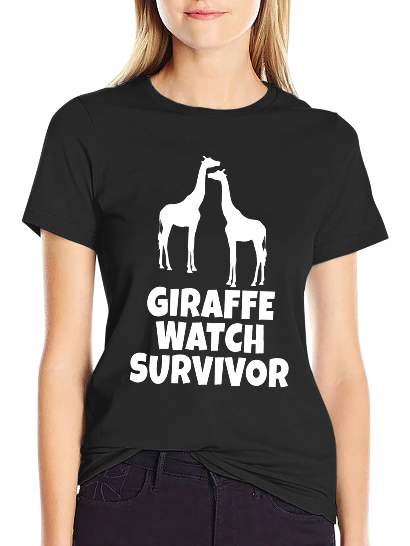 Giraffe Watch Survivor Graphic T-Shirt