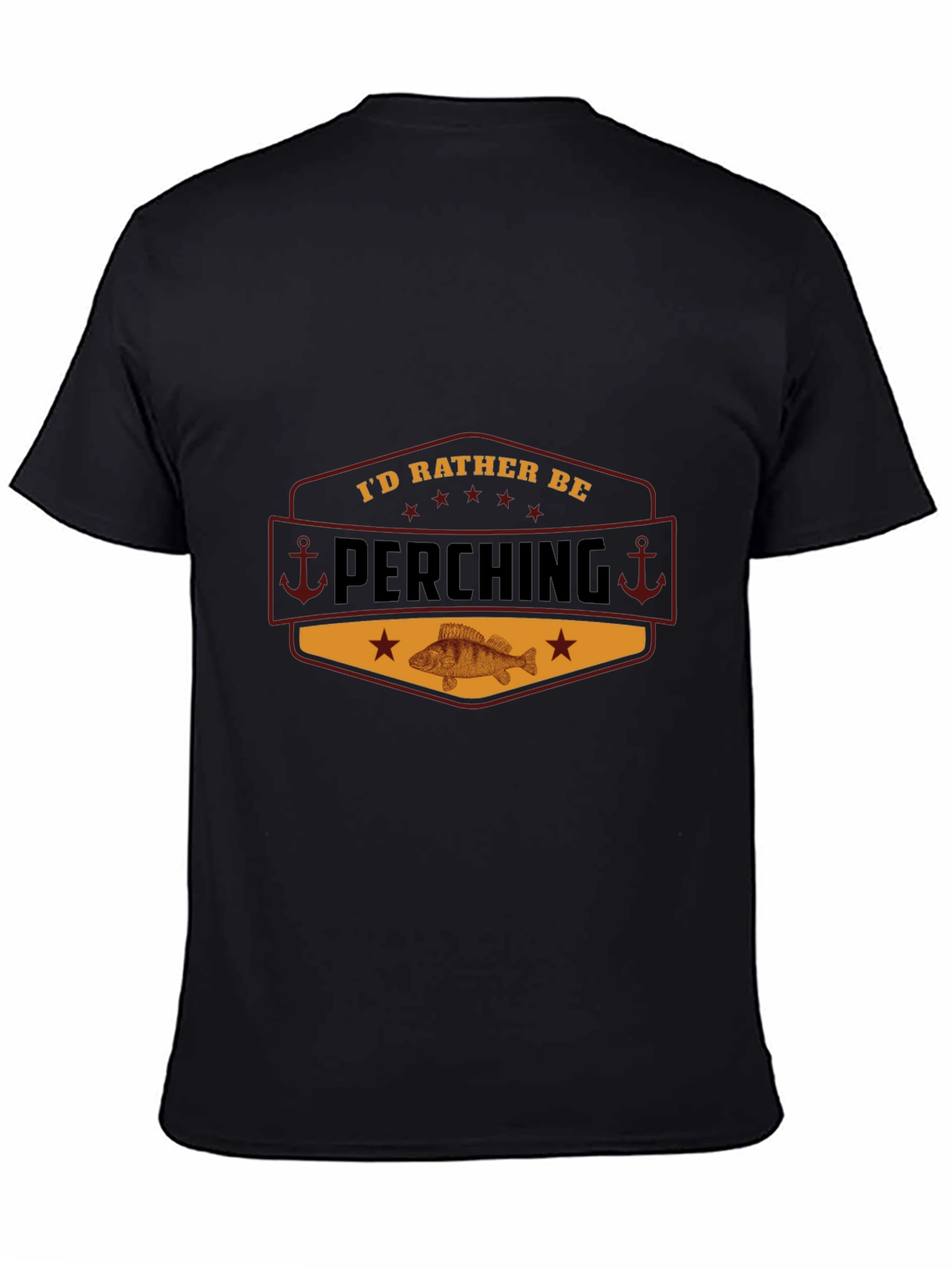 Id Rather Be Perching Black T-Shirt