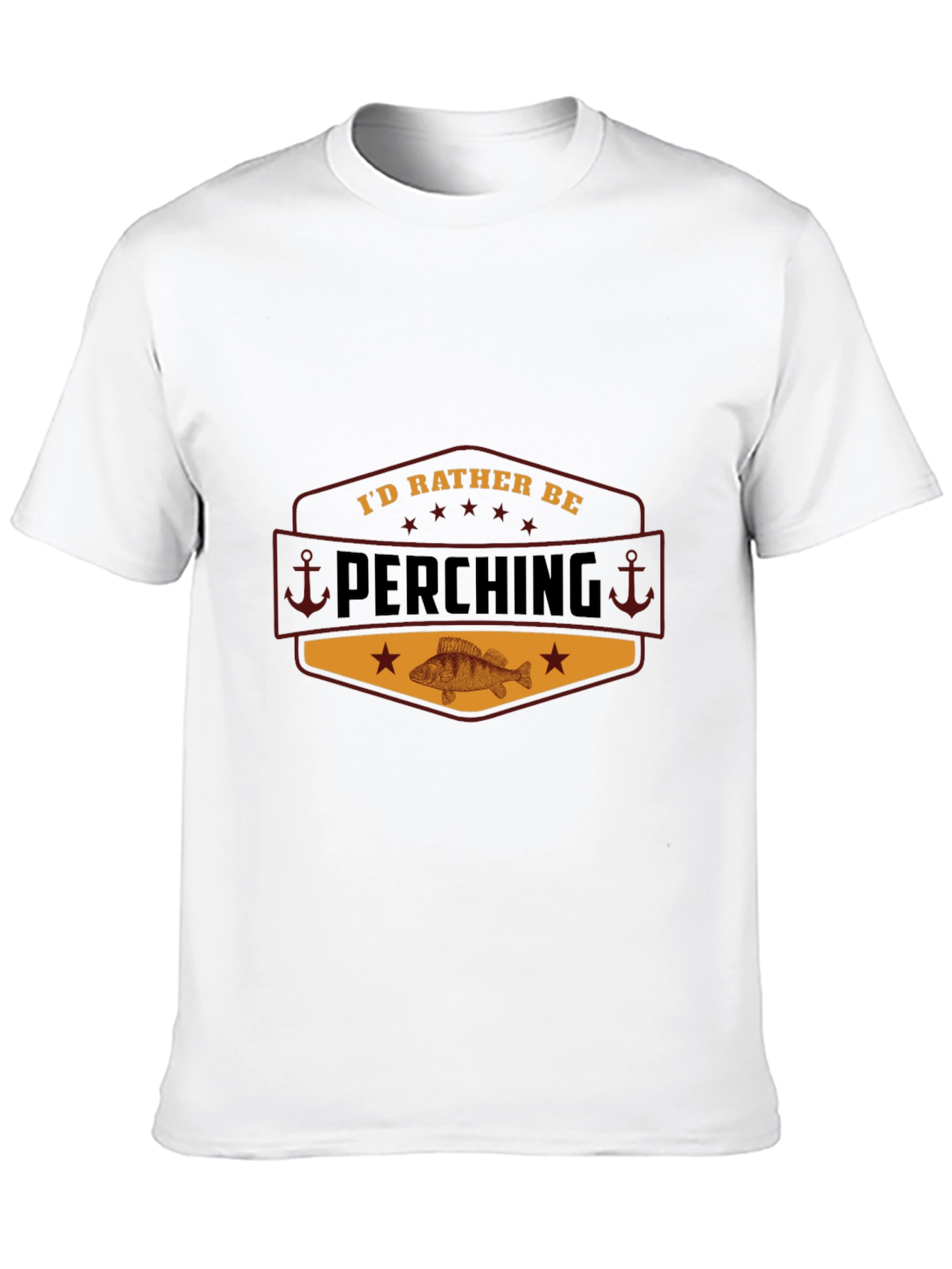 Id Rather Be Perching Black T-Shirt