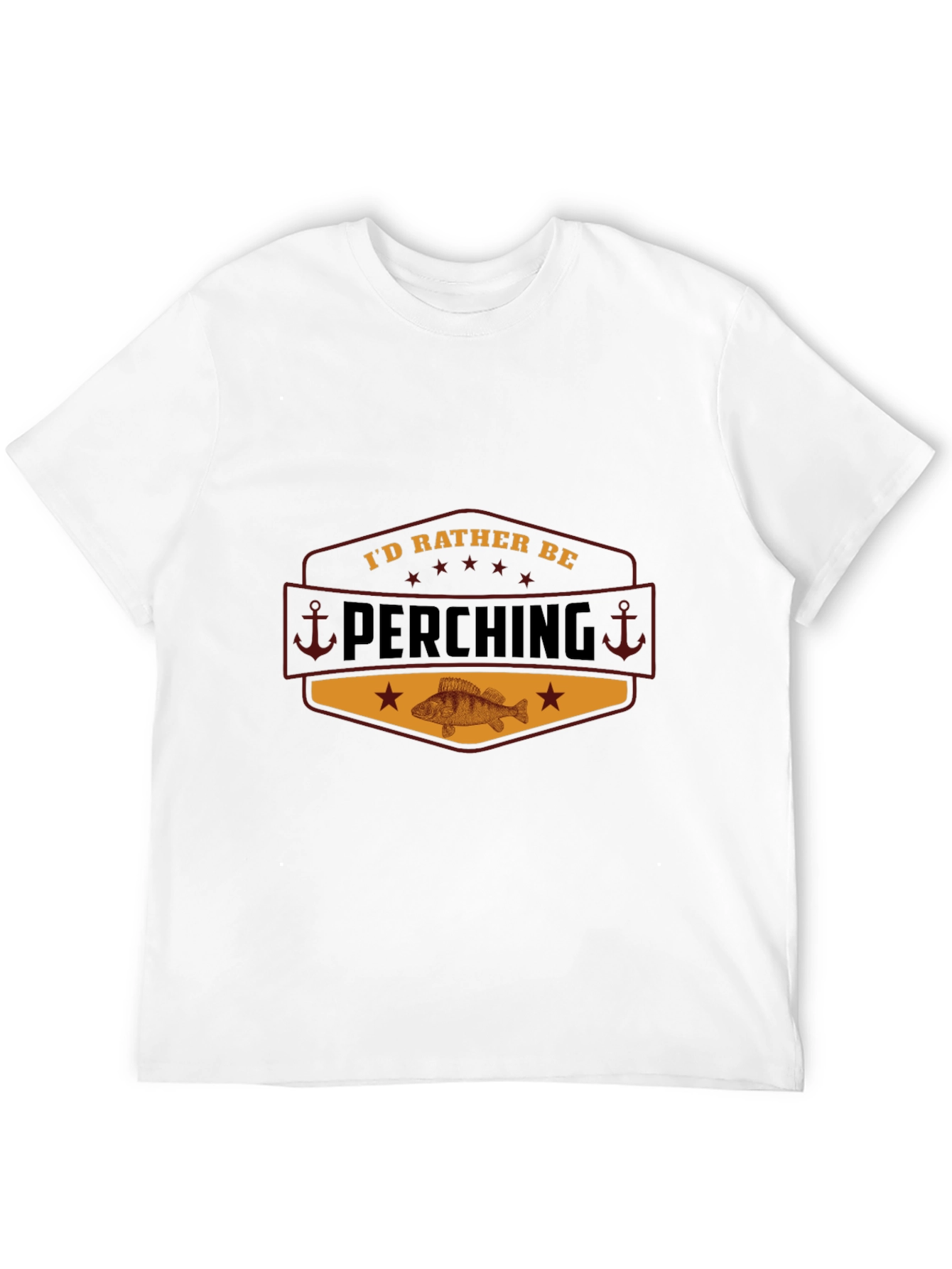 Id Rather Be Perching Black T-Shirt