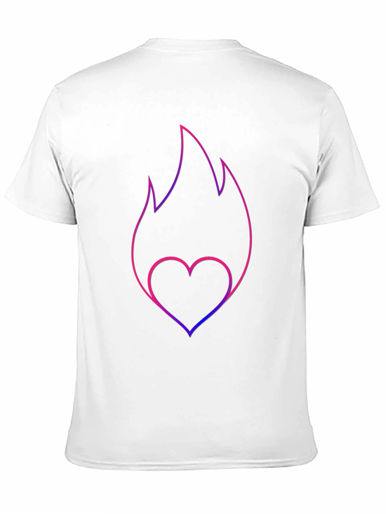 Heart Flame Graphic Tee - Black