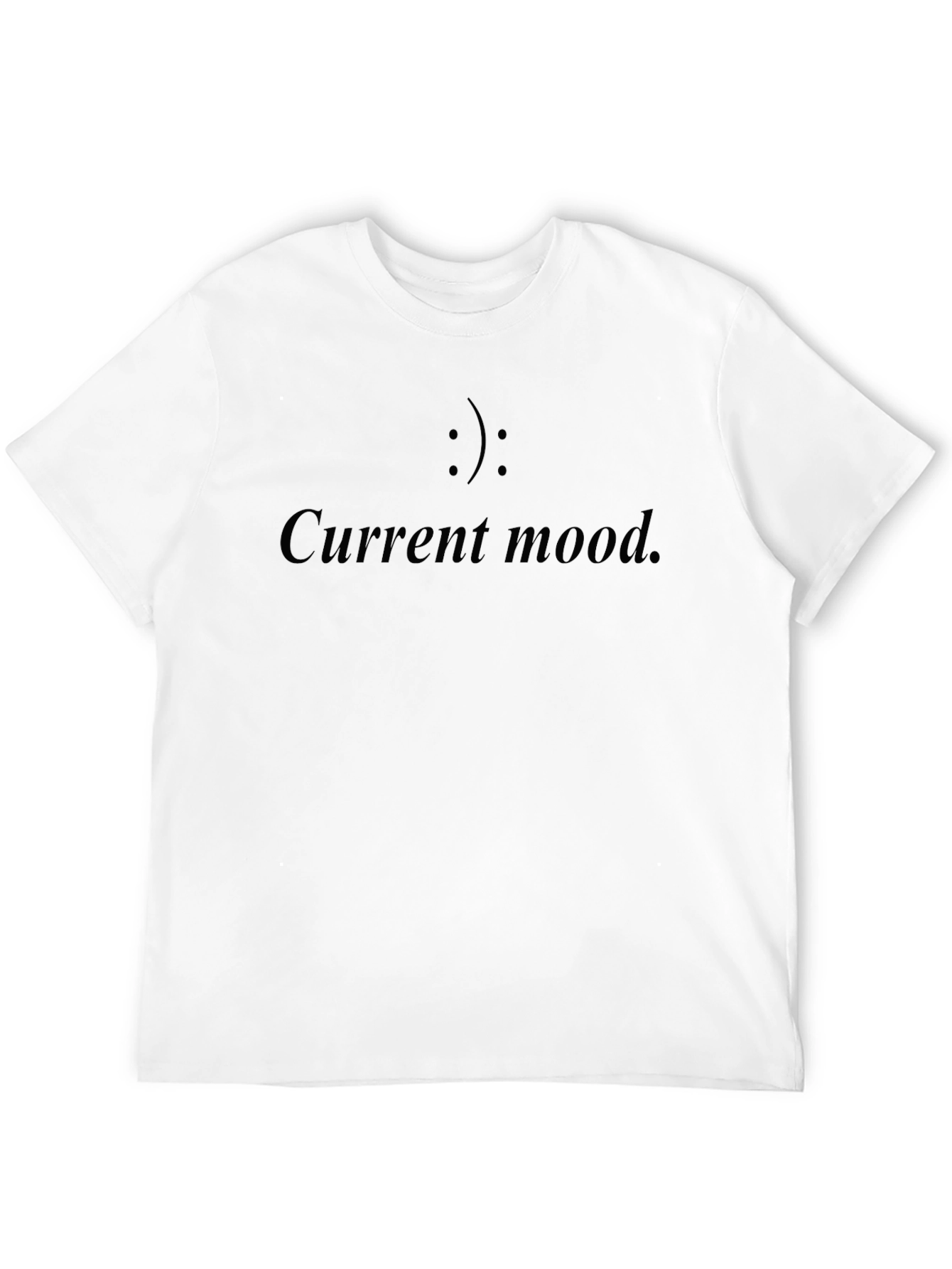 Current Mood Smiley Face Graphic T-Shirt