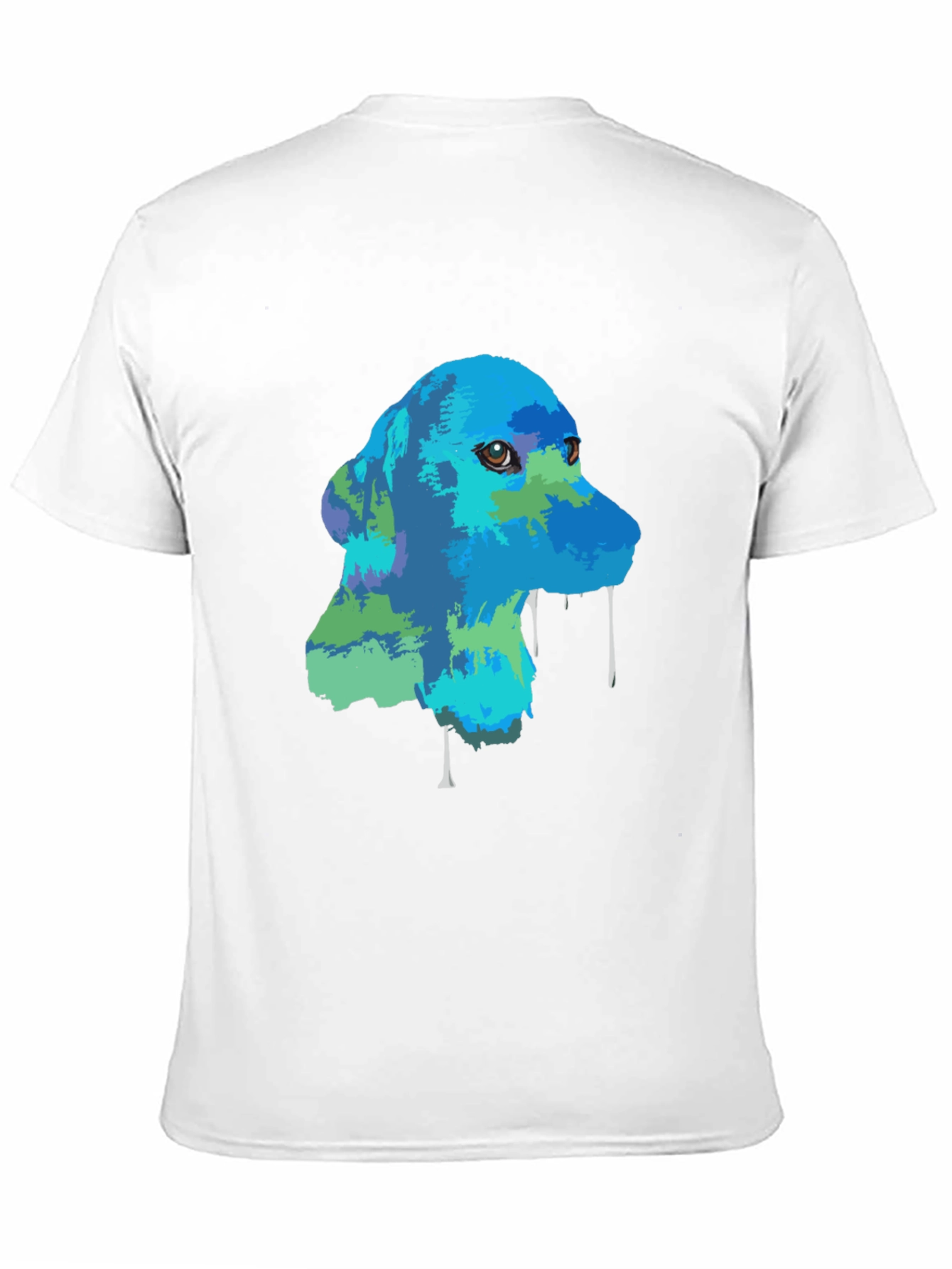 Dog Graphic T-Shirt - Artistic Design Mens Casual Wear
