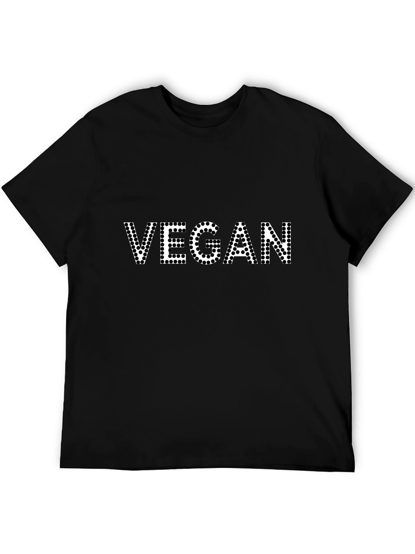 Vegan Polka Dot T-Shirt - Black