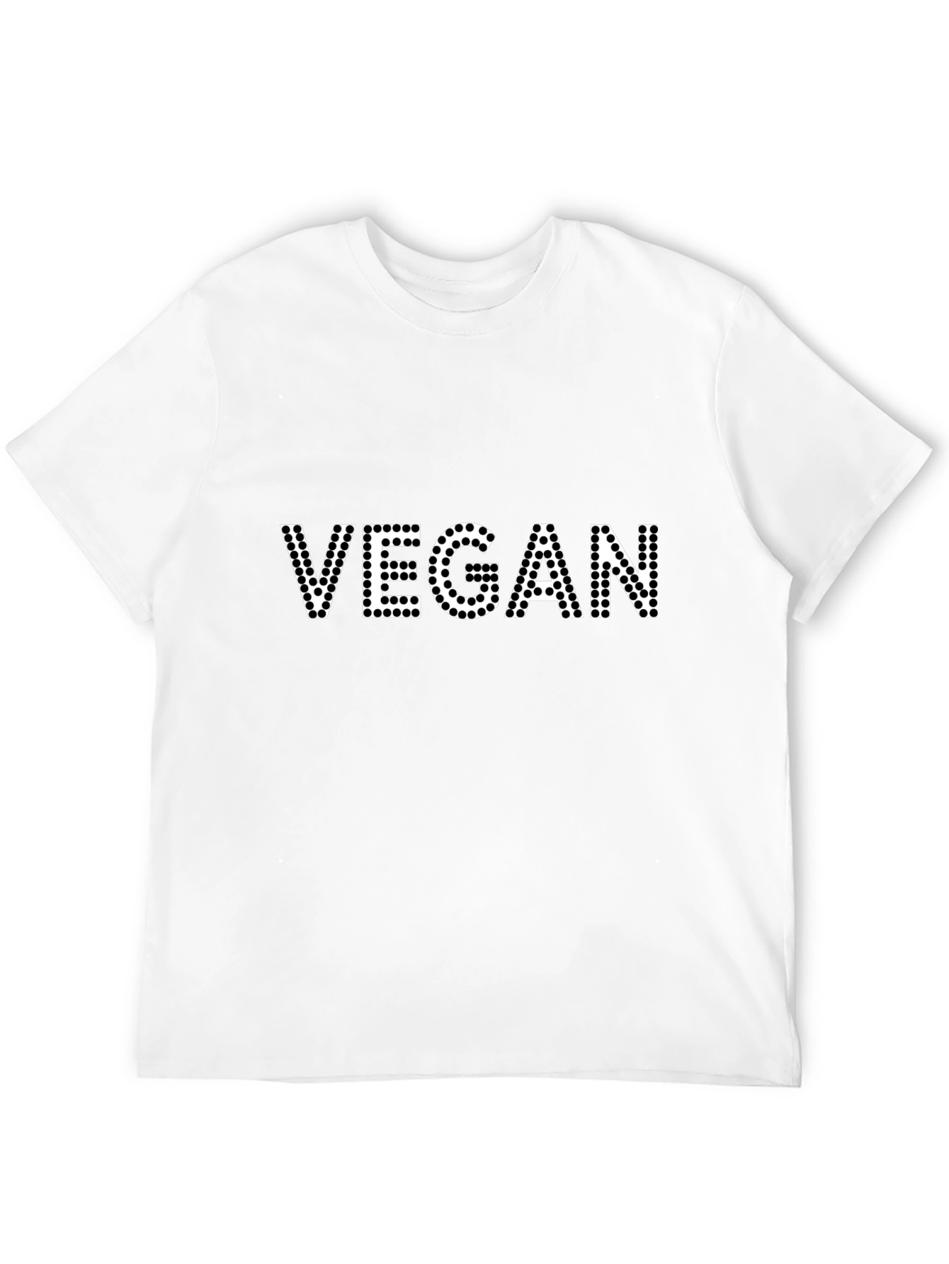 Vegan Polka Dot T-Shirt - Black