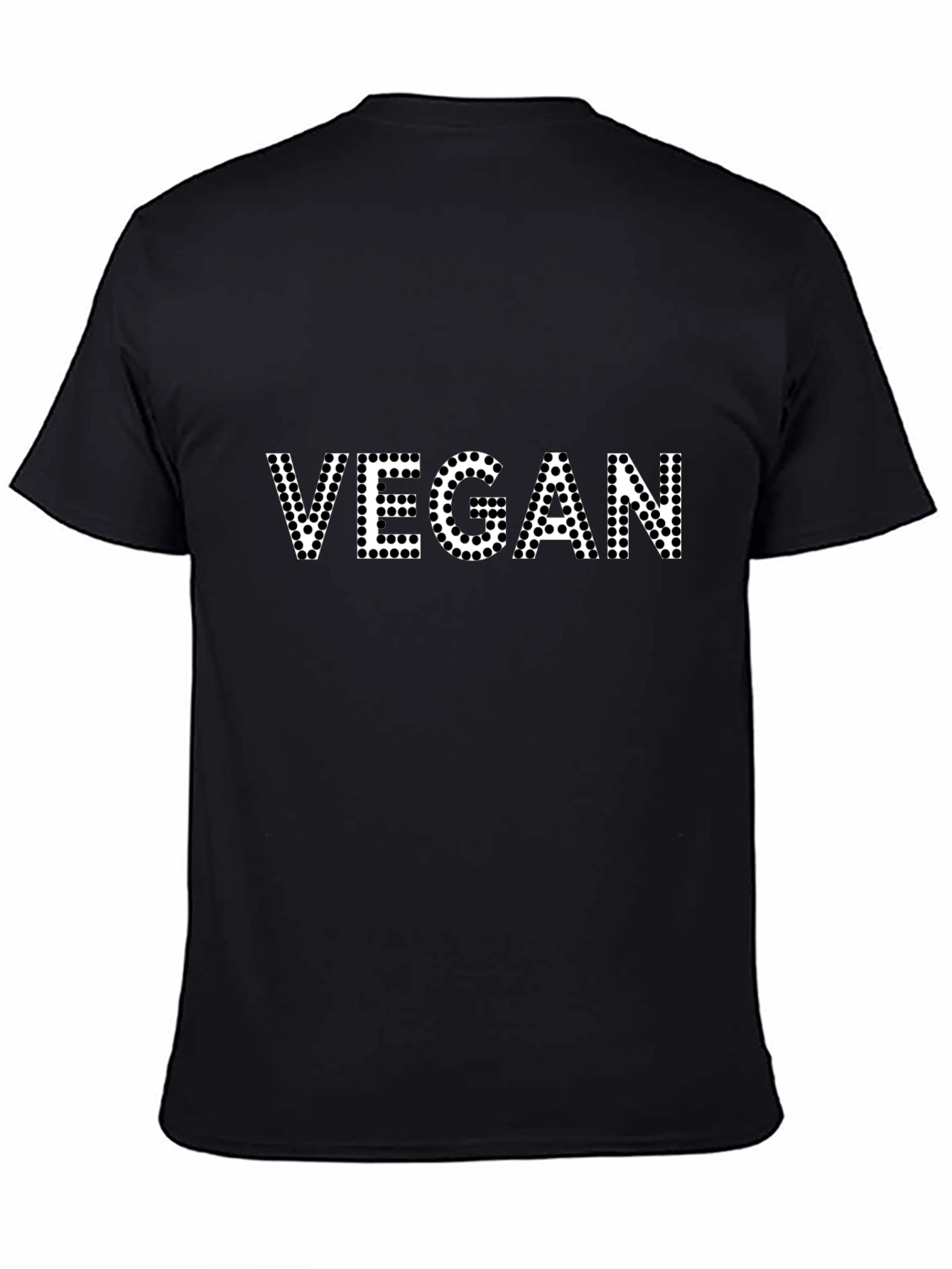 Vegan Polka Dot T-Shirt - Black