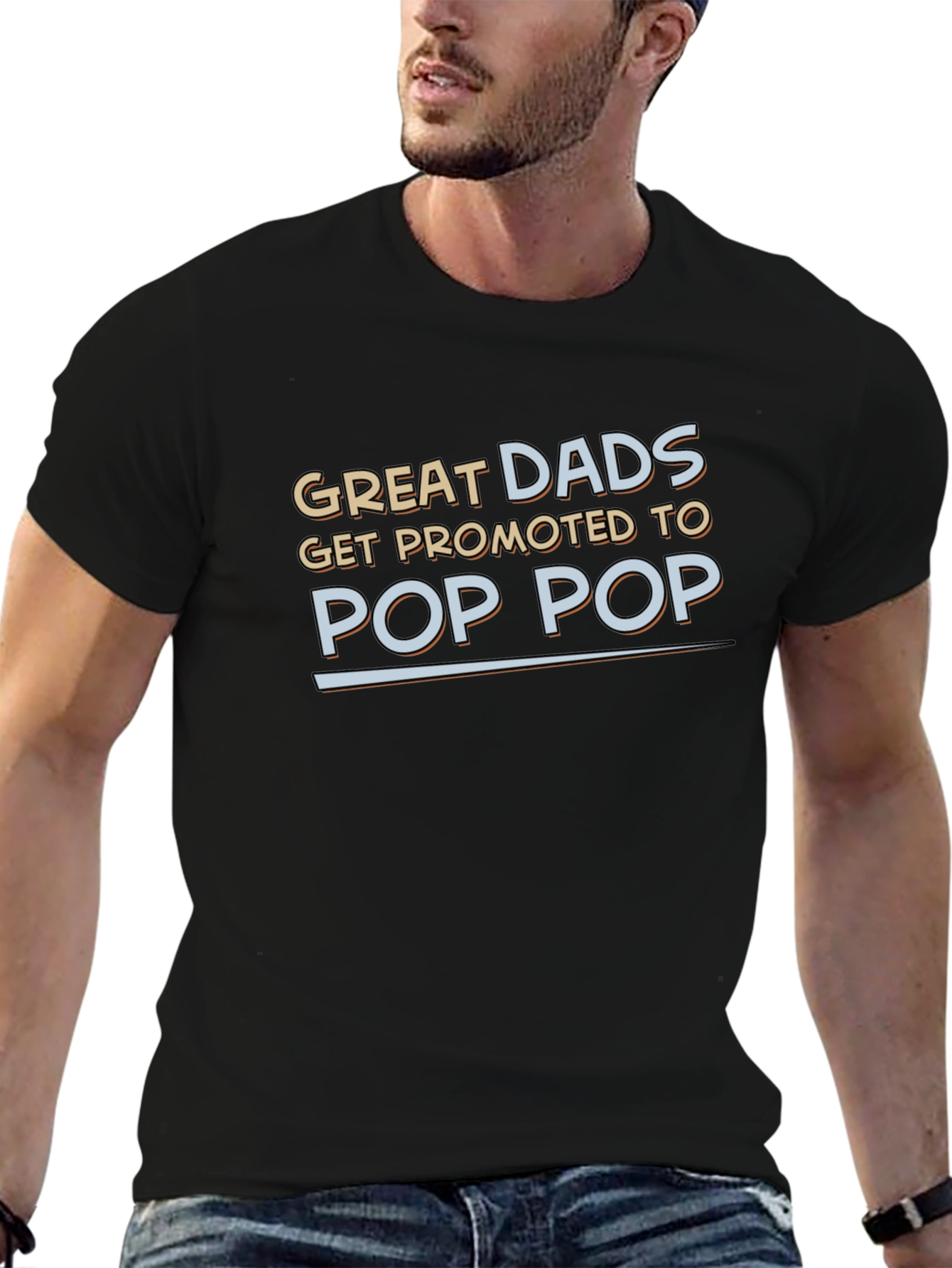 Great Dads Promoted to Pop Pop T-Shirt
