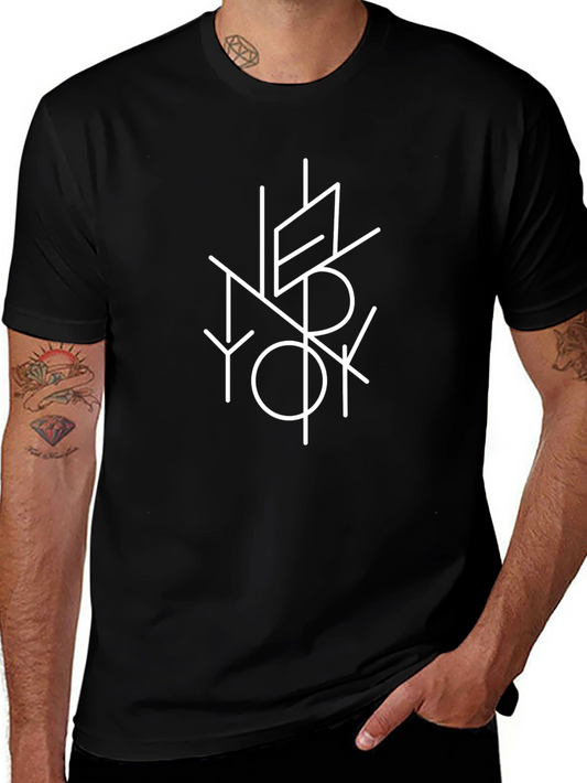 New York Geometric T-Shirt - Modern City Style