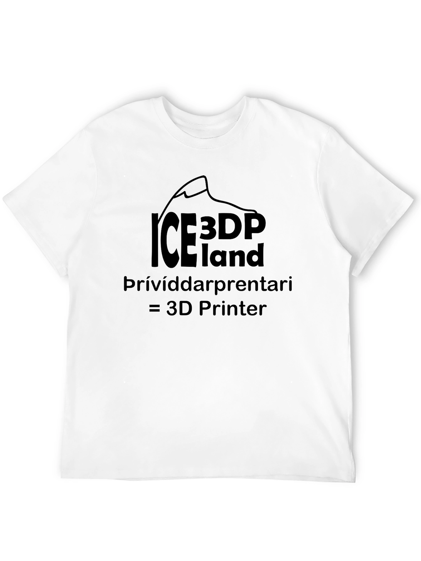 ICE3DP Iceland T-Shirt 3D Printer Tee