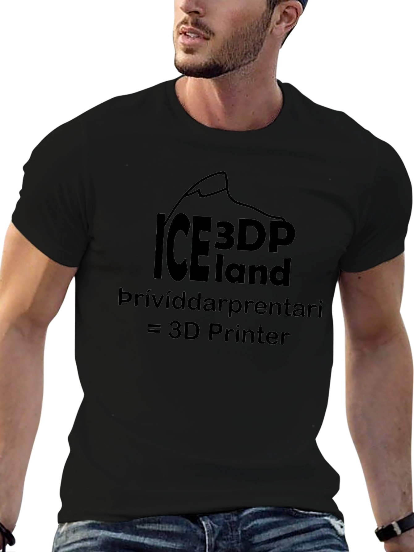 ICE3DP Iceland T-Shirt 3D Printer Tee