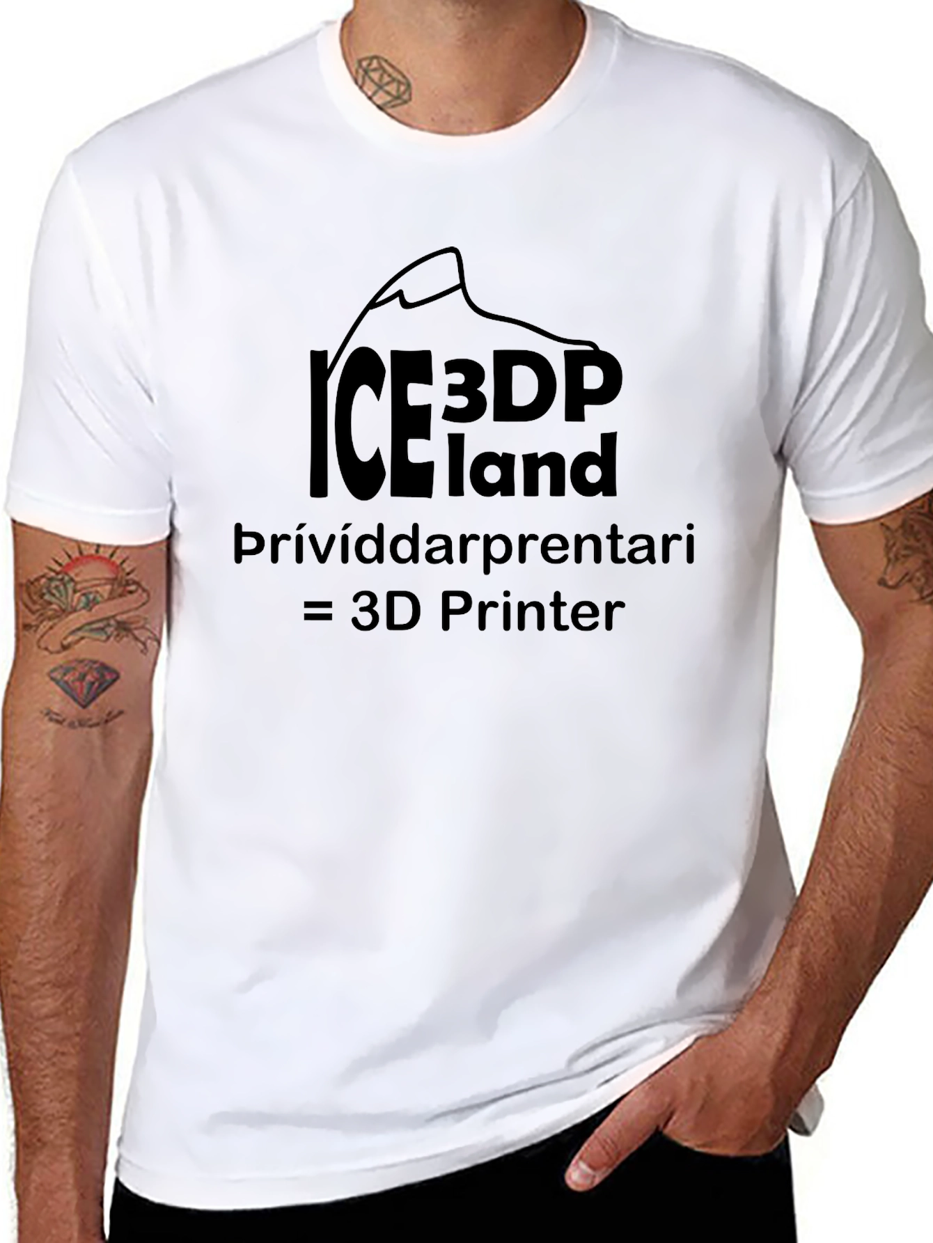 ICE3DP Iceland T-Shirt 3D Printer Tee