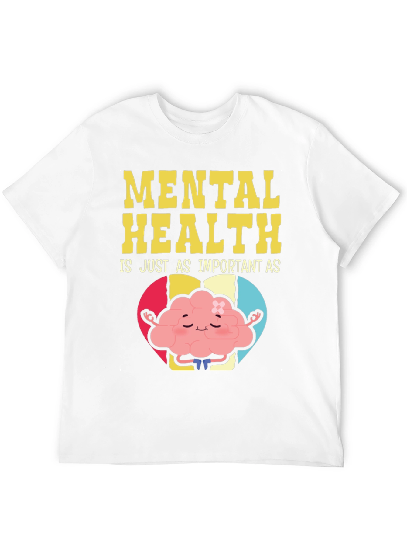 Mental Health Awareness T-Shirt - Brain Yoga Design
