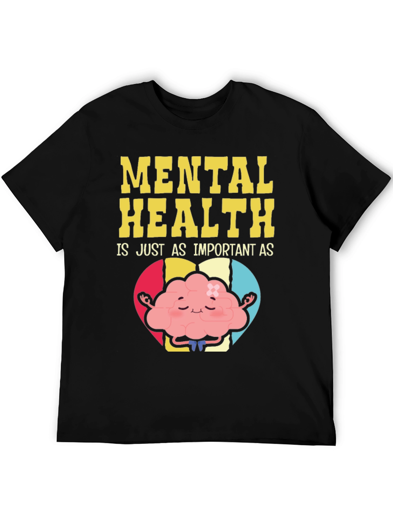 Mental Health Awareness T-Shirt - Brain Yoga Design