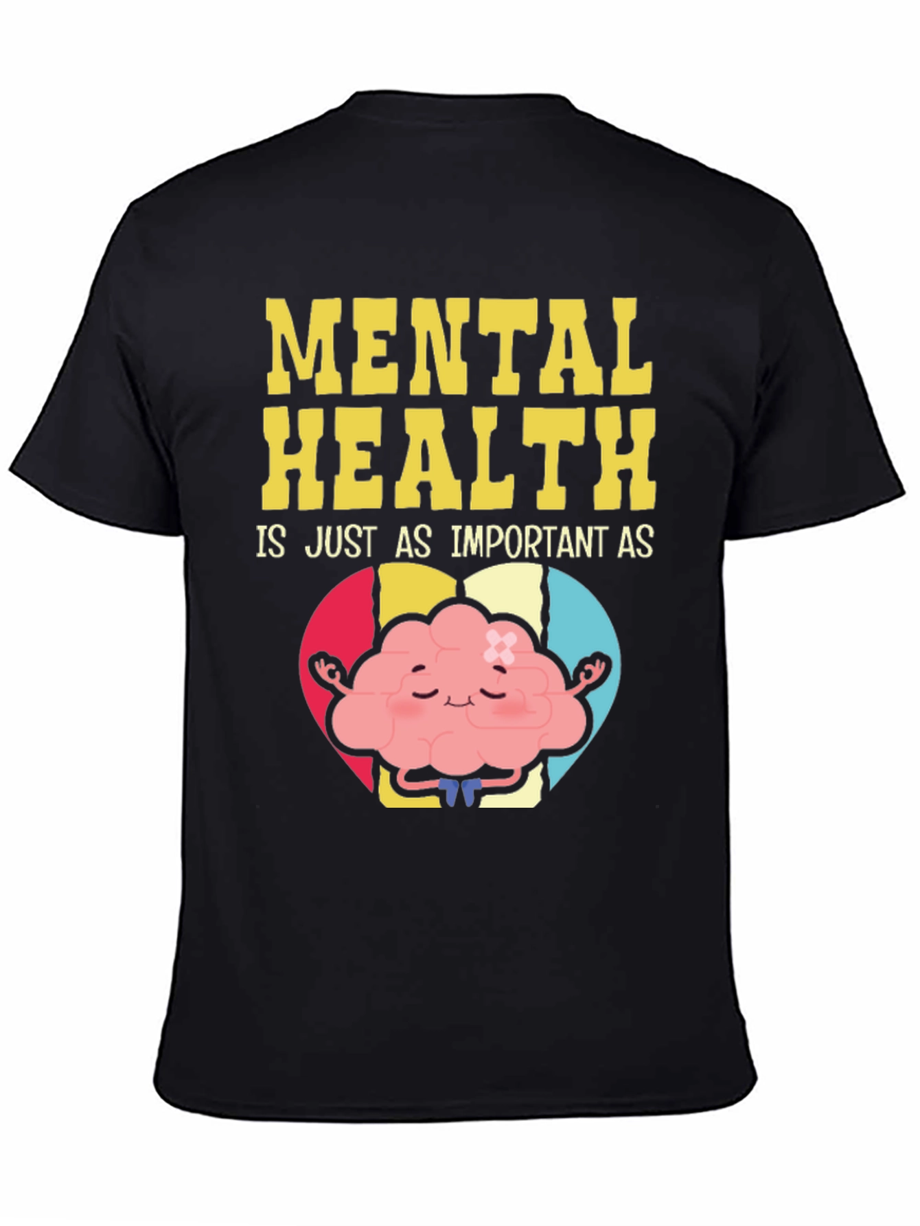 Mental Health Awareness T-Shirt - Brain Yoga Design