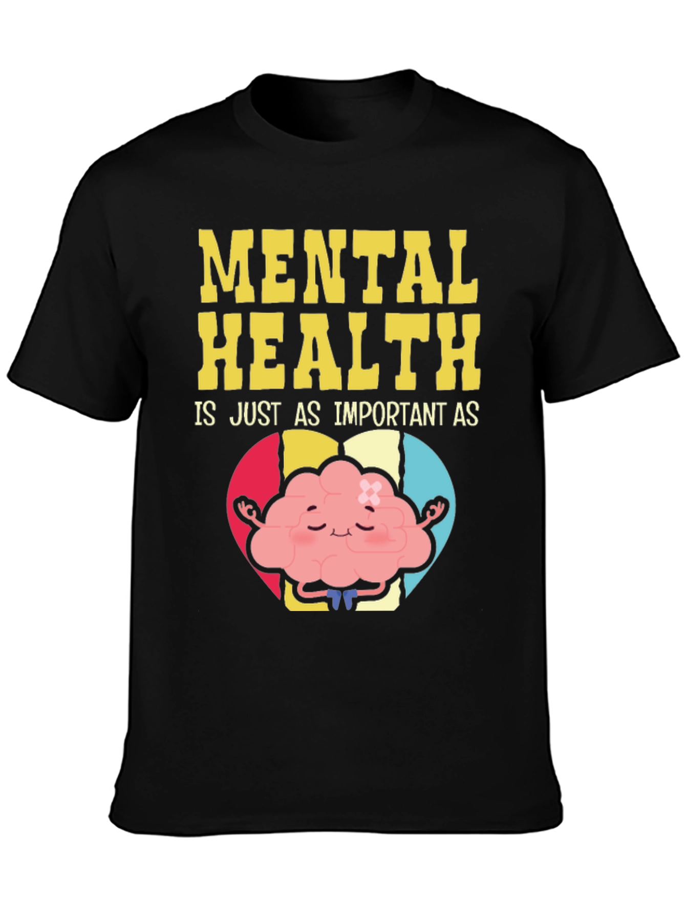 Mental Health Awareness T-Shirt - Brain Yoga Design