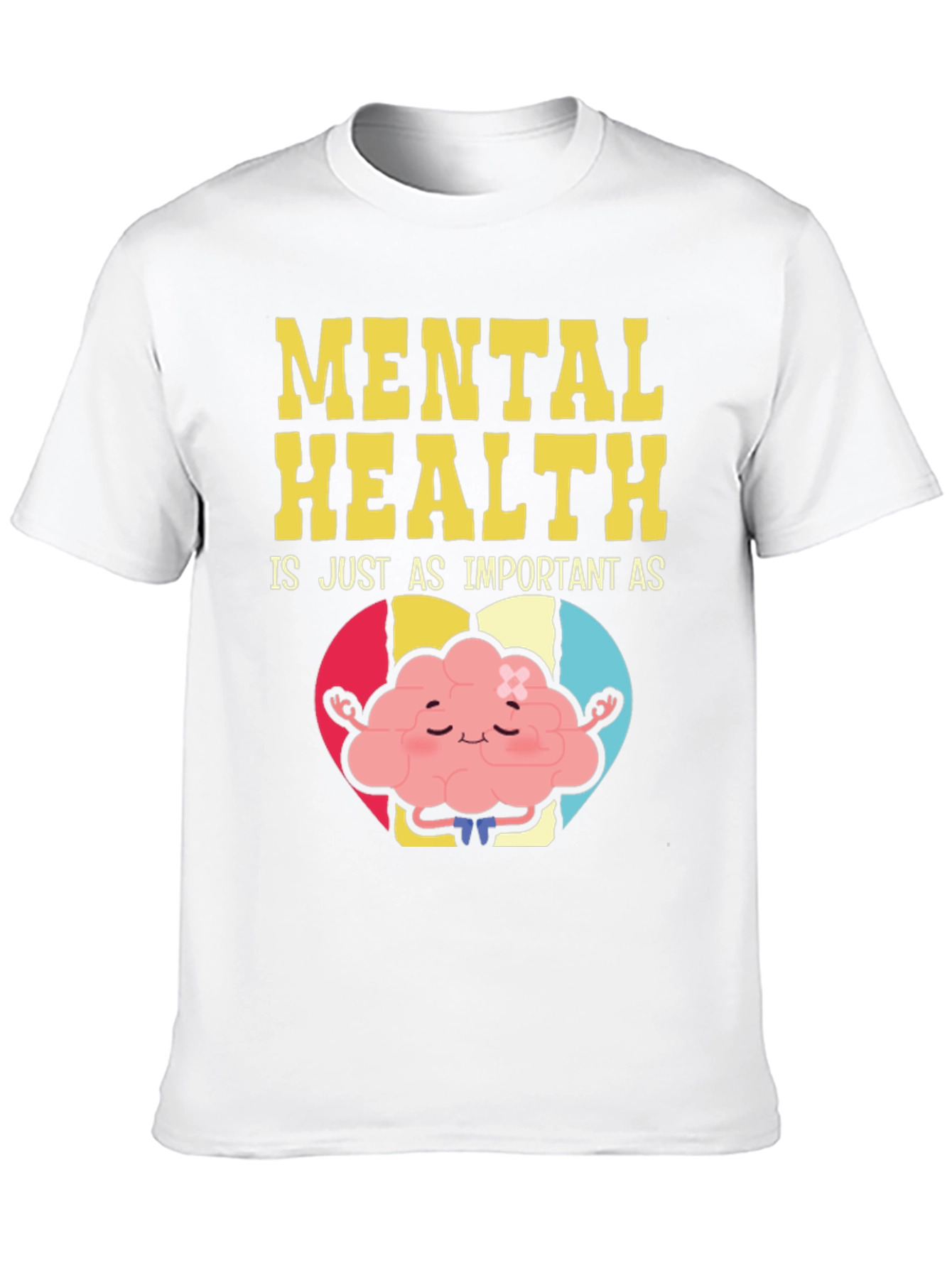 Mental Health Awareness T-Shirt - Brain Yoga Design
