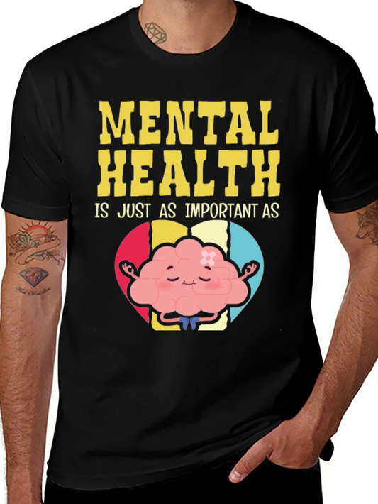 Mental Health Awareness T-Shirt - Brain Yoga Design