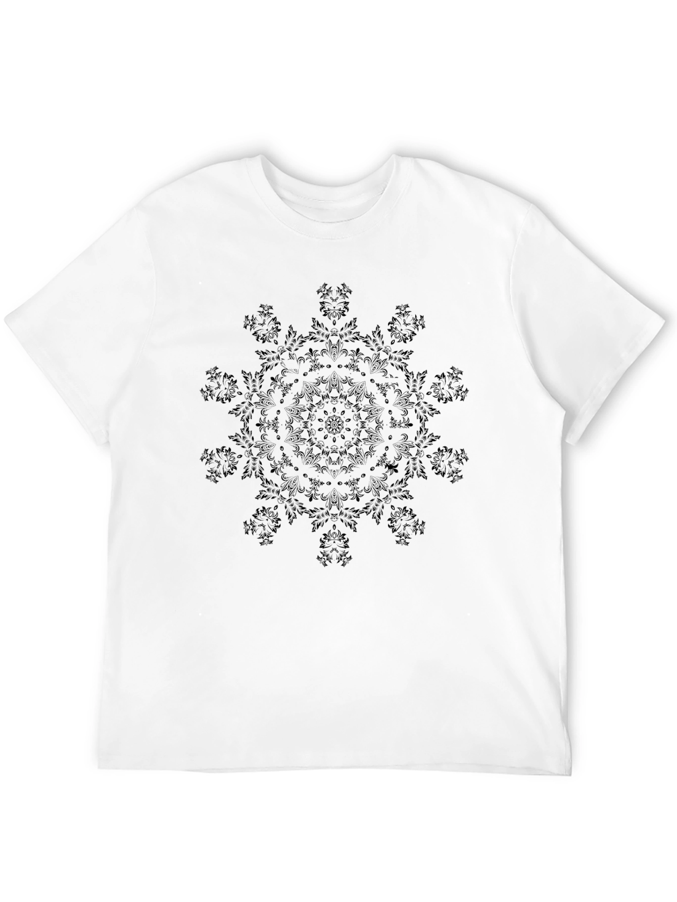Black Mandala Graphic Tee - Stylish Casual Wear