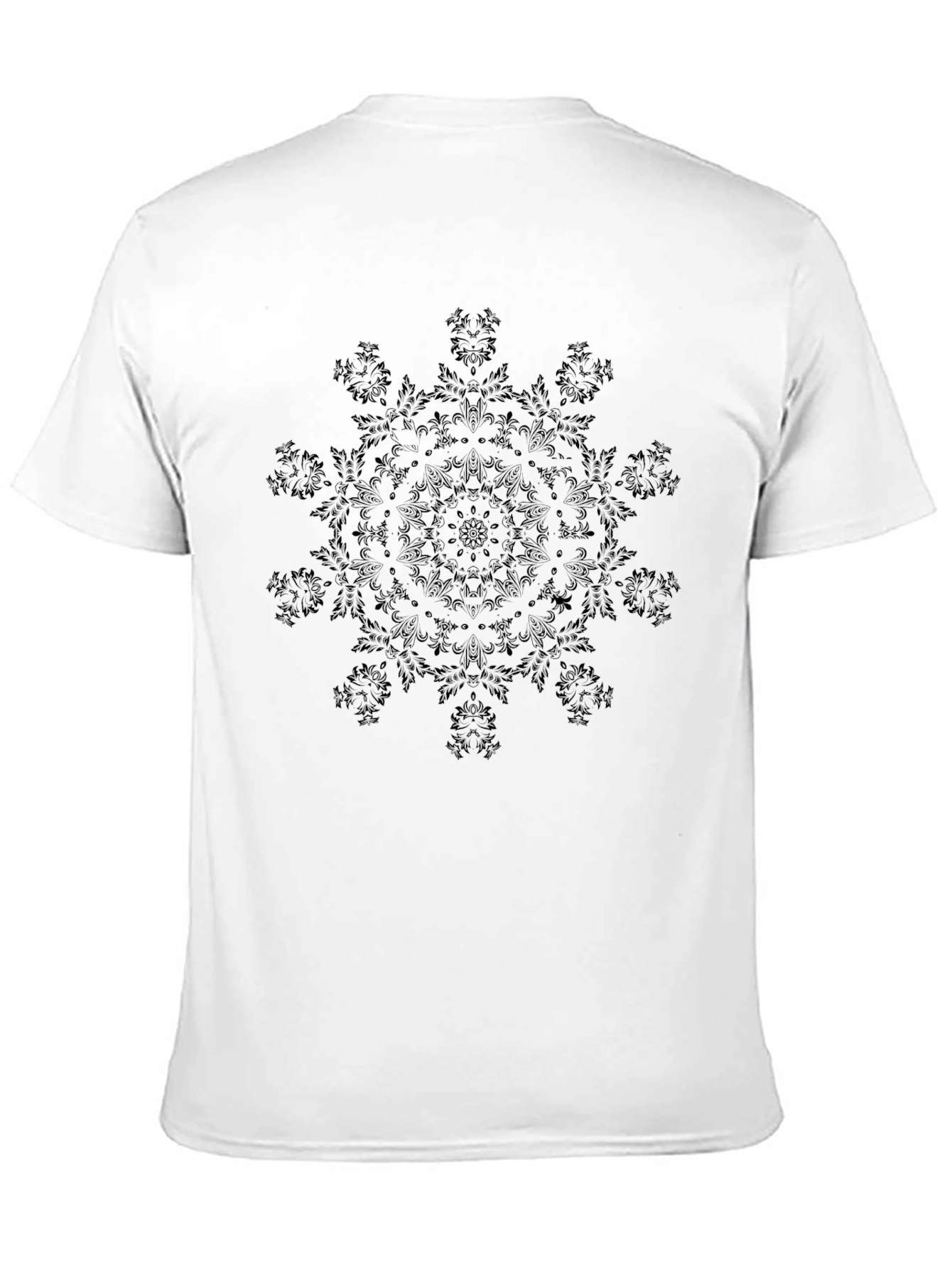 Black Mandala Graphic Tee - Stylish Casual Wear