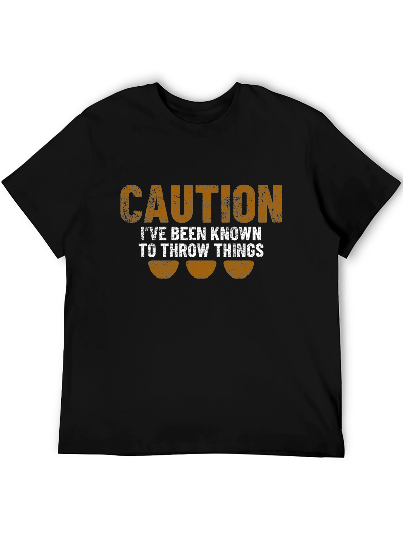 Caution I Throw Things Graphic T-Shirt