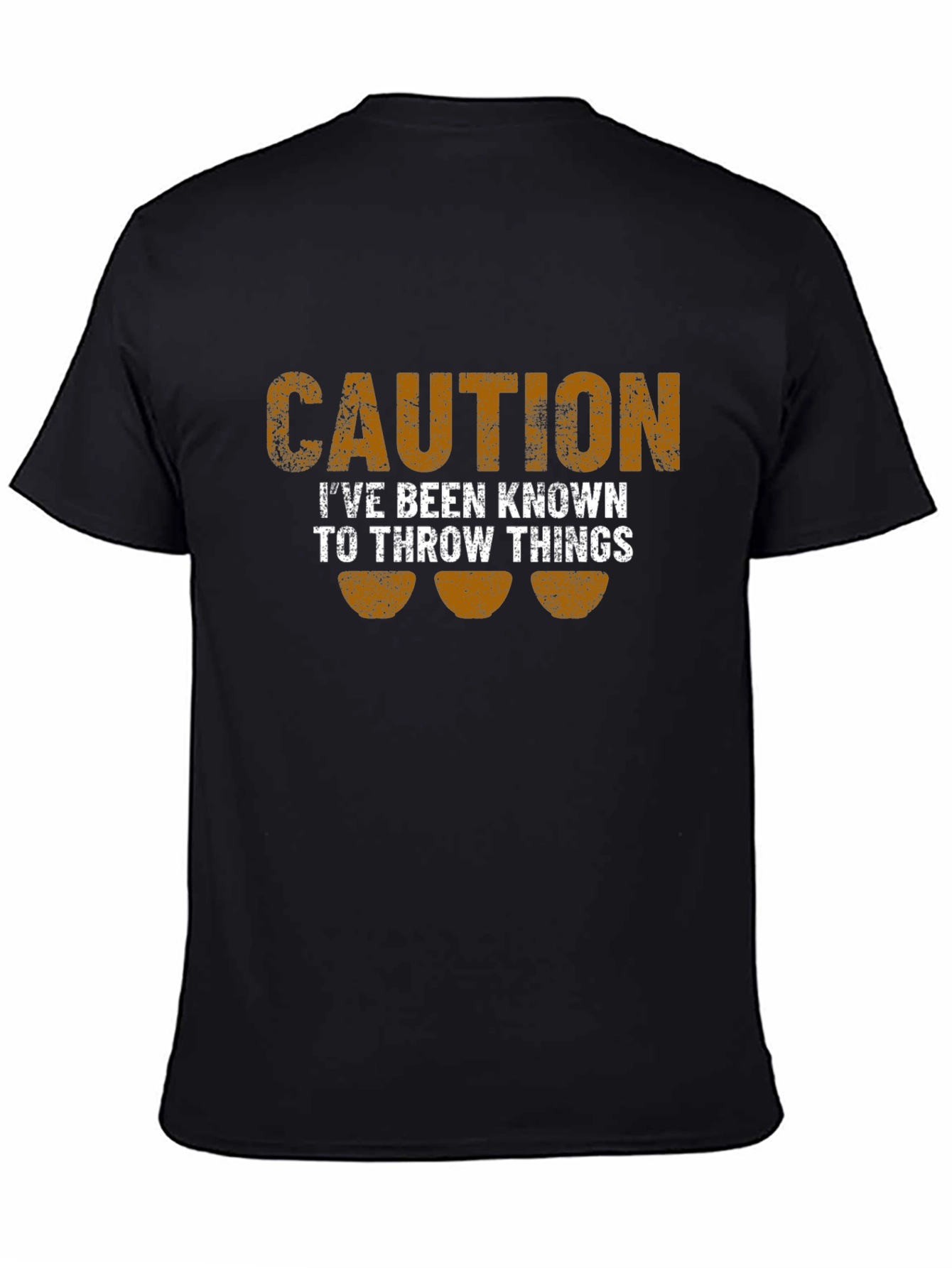 Caution I Throw Things Graphic T-Shirt