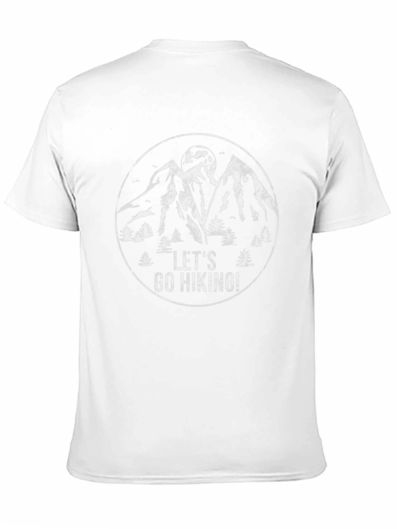 Lets Go Hiking Graphic Tee - Mountain Adventure Shirt