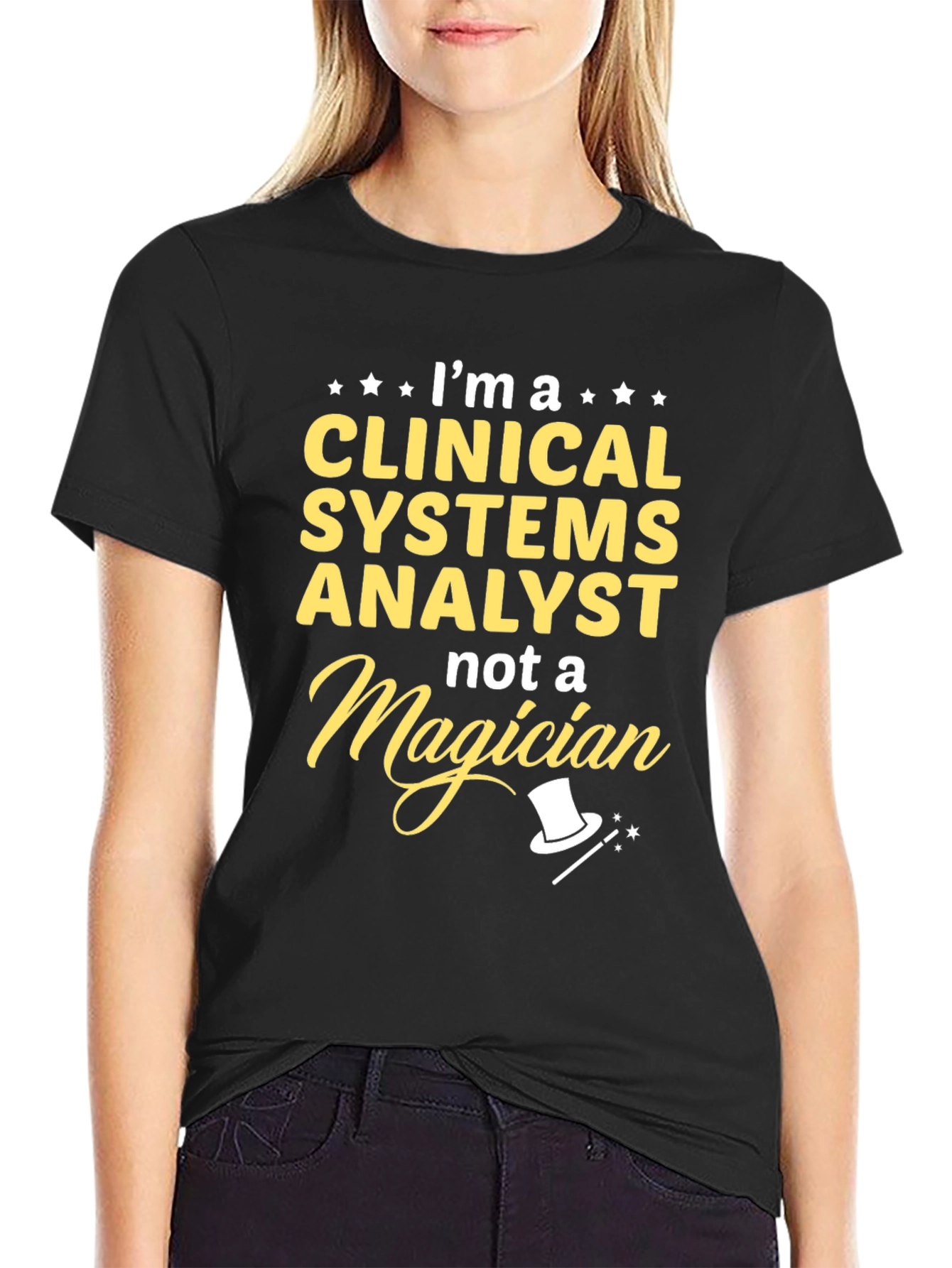 Clinical Systems Analyst T-Shirt - Funny Magician Tee