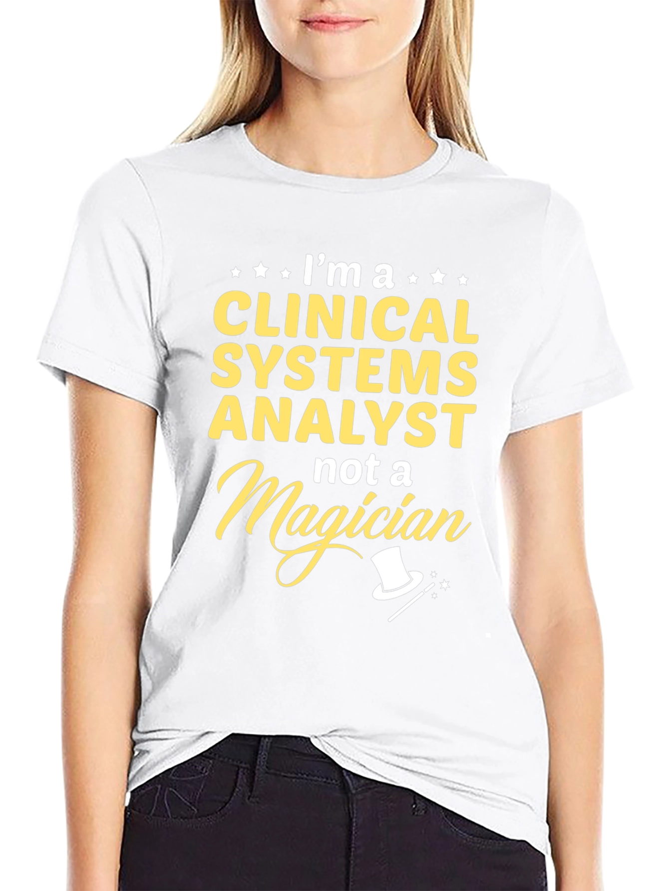 Clinical Systems Analyst T-Shirt - Funny Magician Tee
