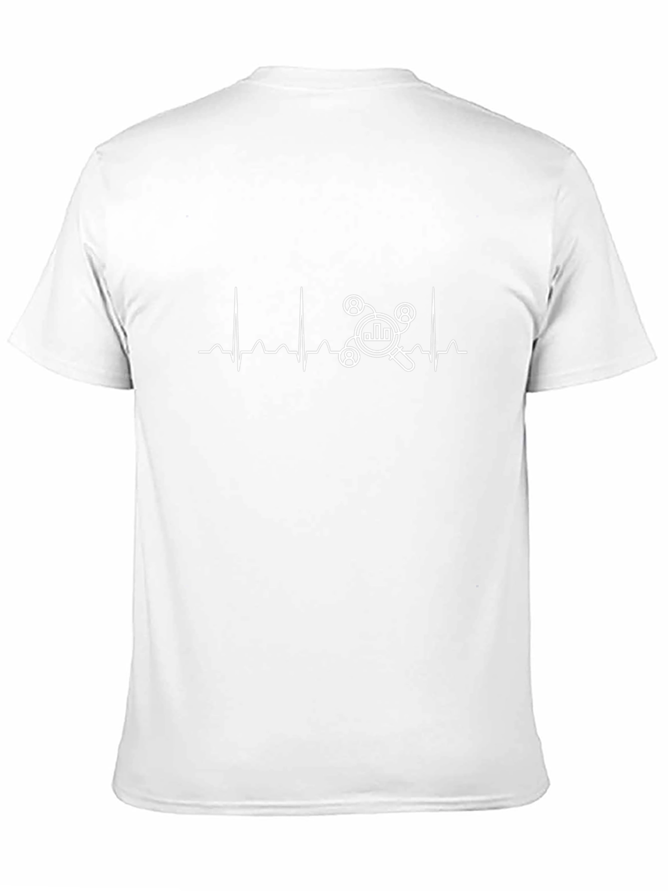 Data Analytics Heartbeat Black T-Shirt