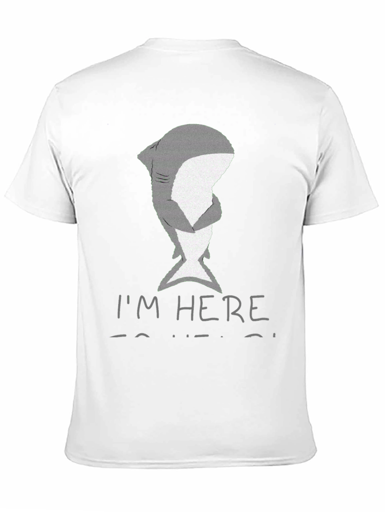Shark Hug Graphic T-Shirt - Im Here To Help