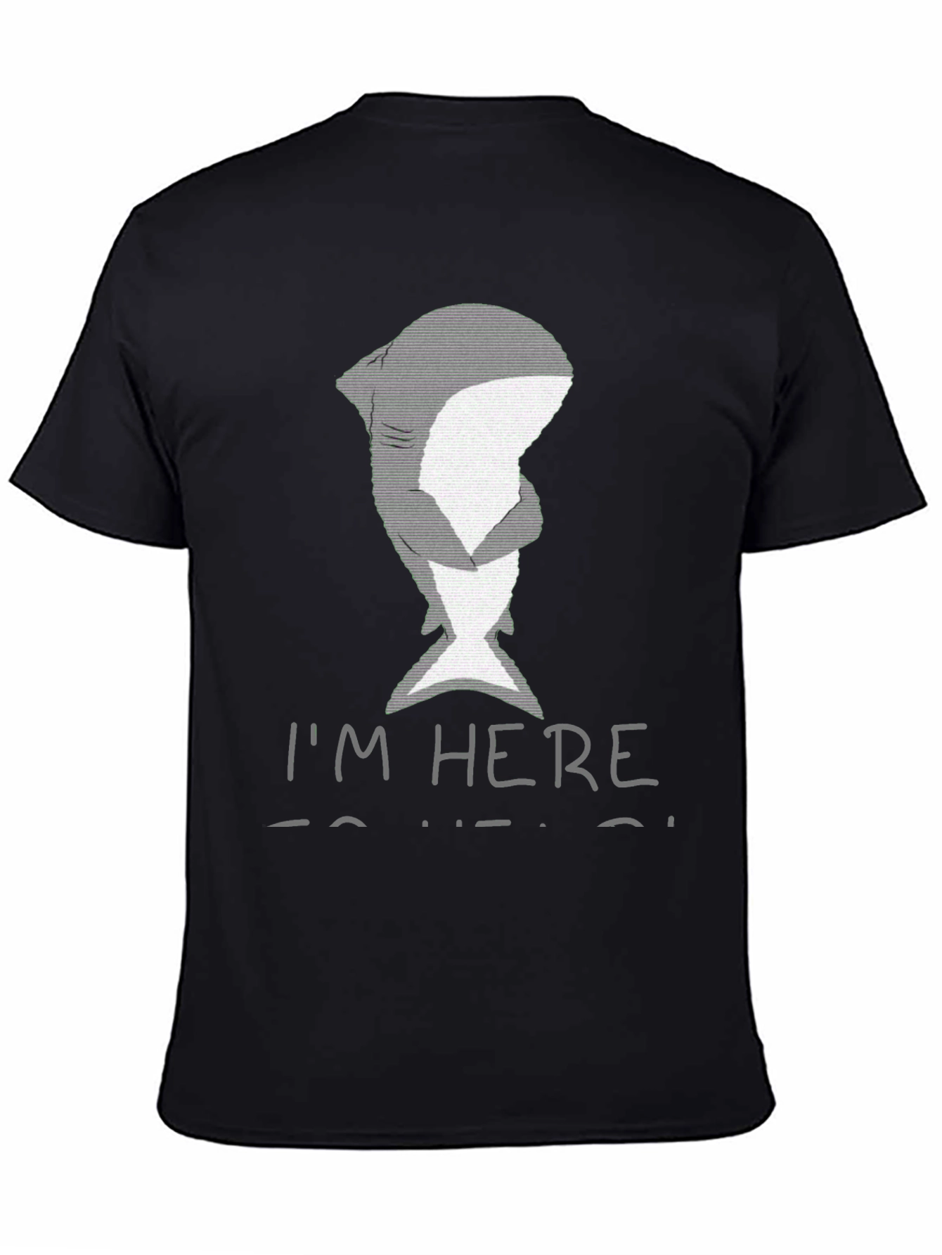 Shark Hug Graphic T-Shirt - Im Here To Help