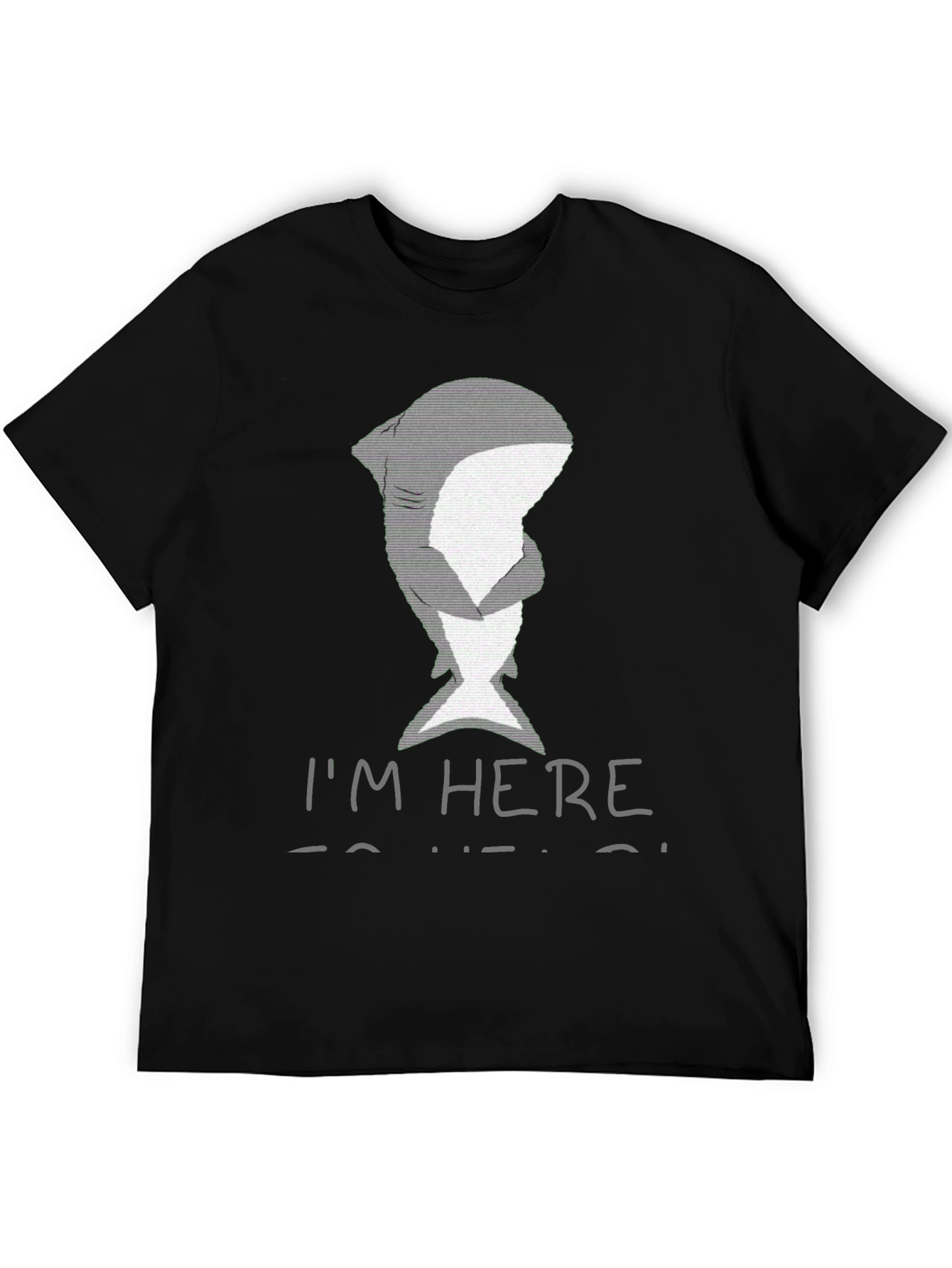 Shark Hug Graphic T-Shirt - Im Here To Help
