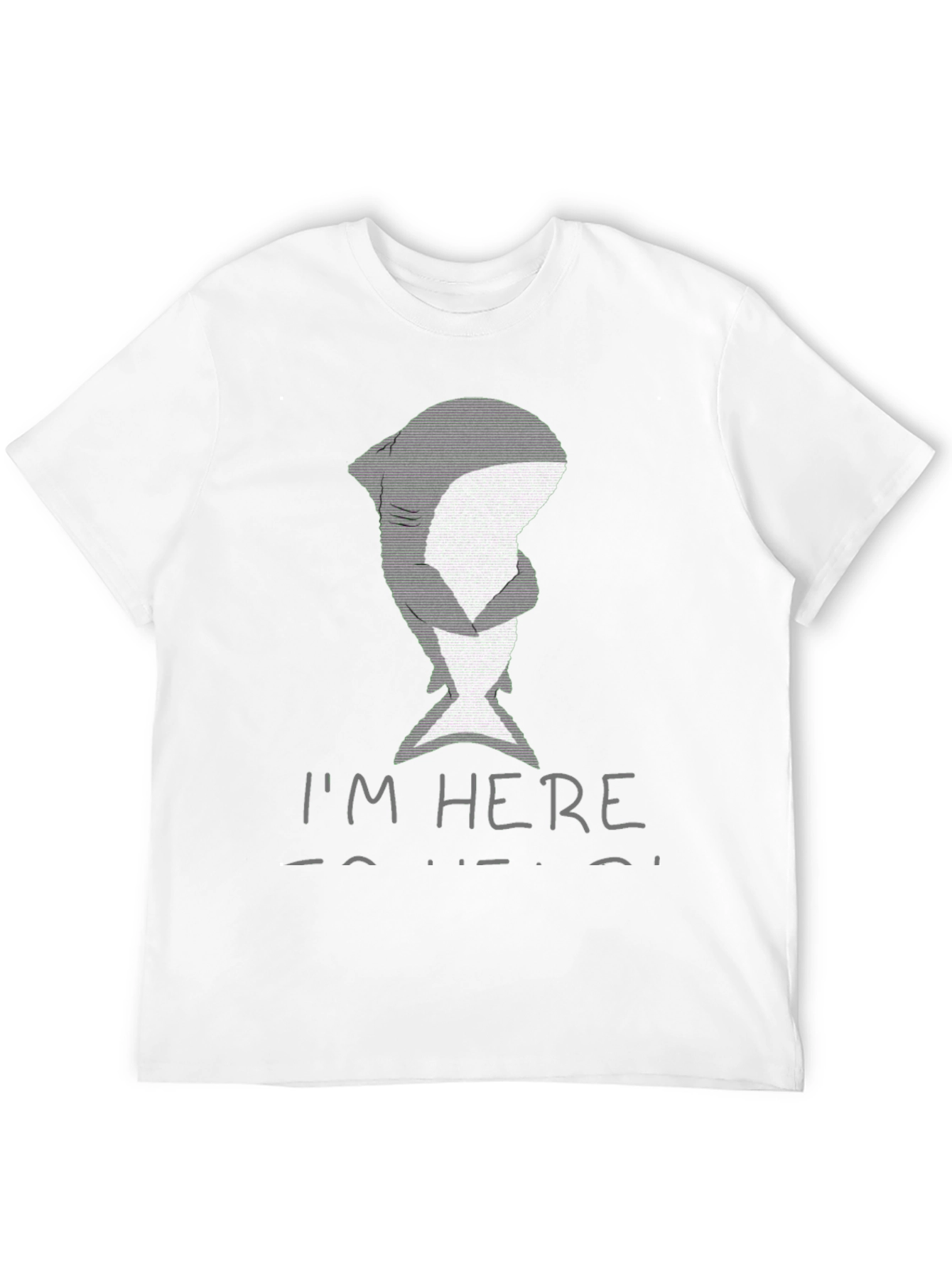 Shark Hug Graphic T-Shirt - Im Here To Help