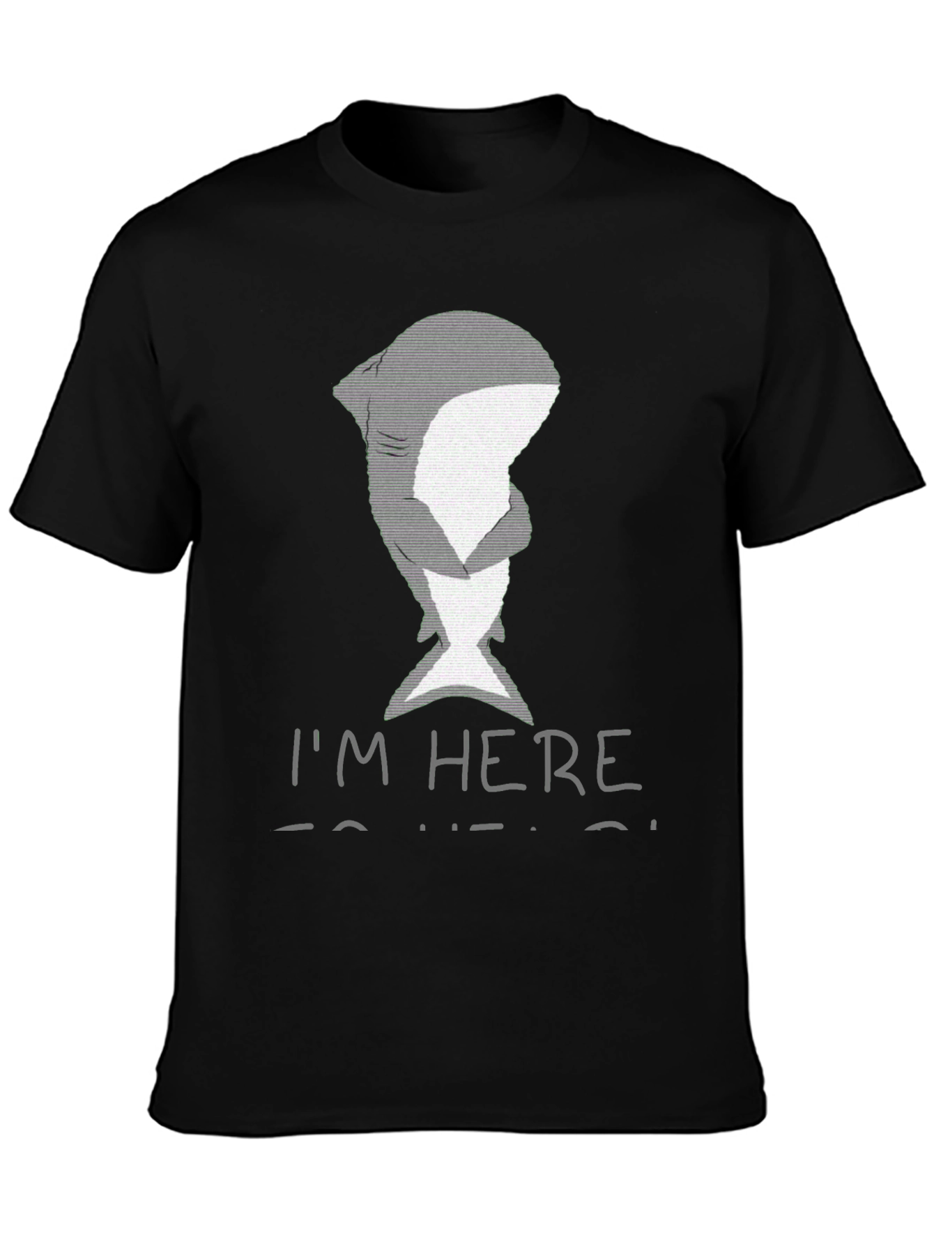 Shark Hug Graphic T-Shirt - Im Here To Help