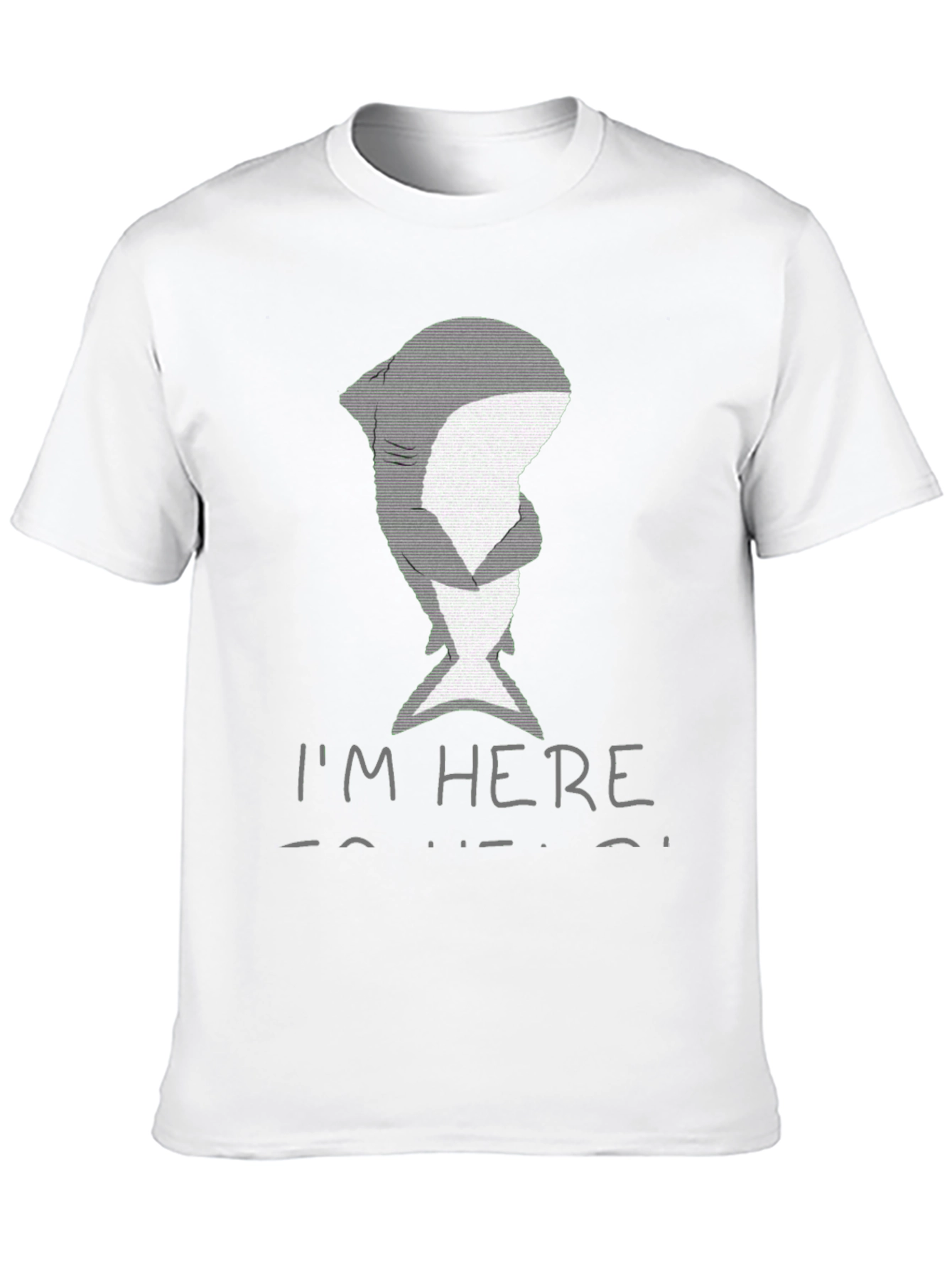 Shark Hug Graphic T-Shirt - Im Here To Help
