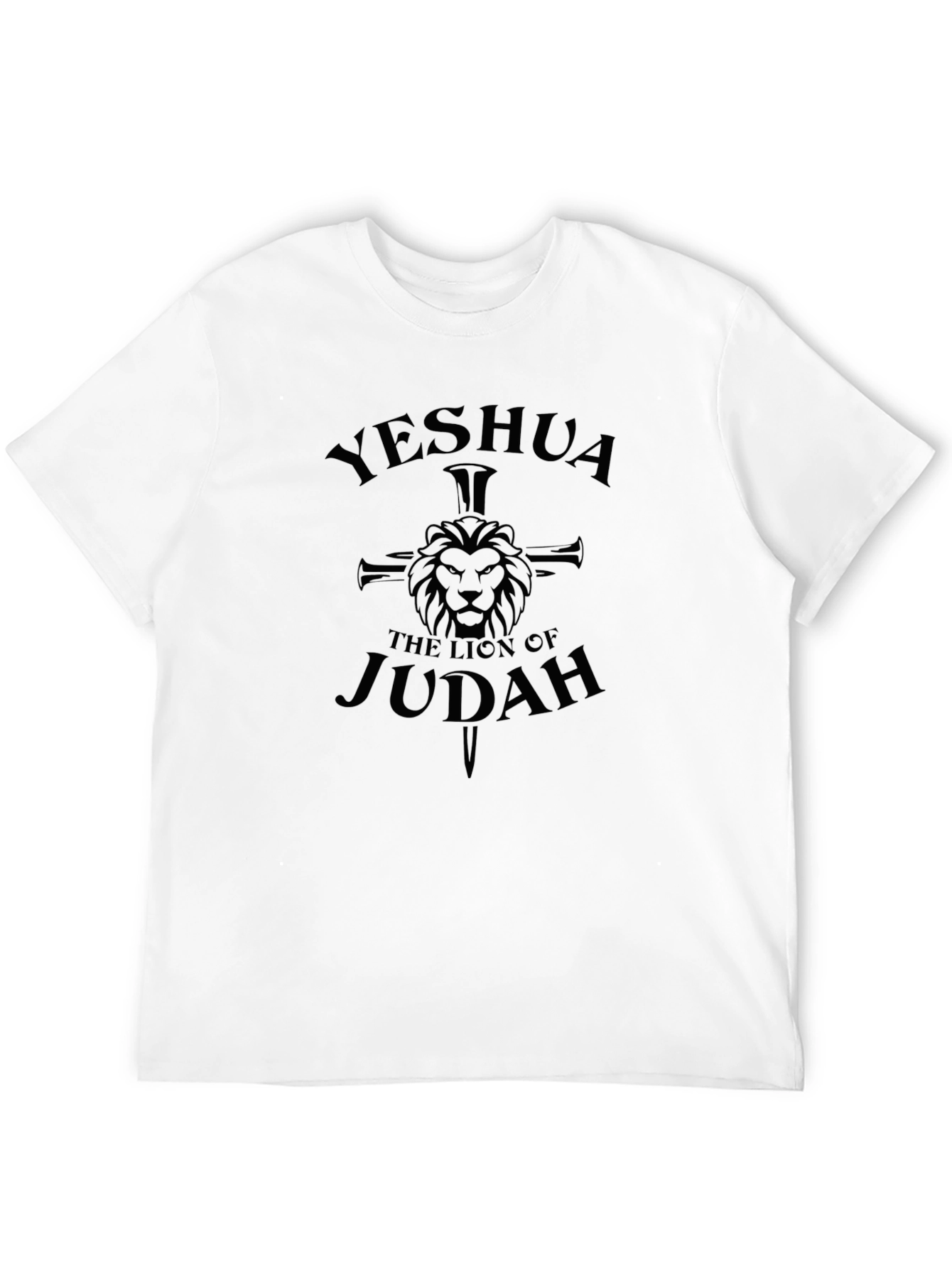 Yeshua Lion of Judah Black T-Shirt