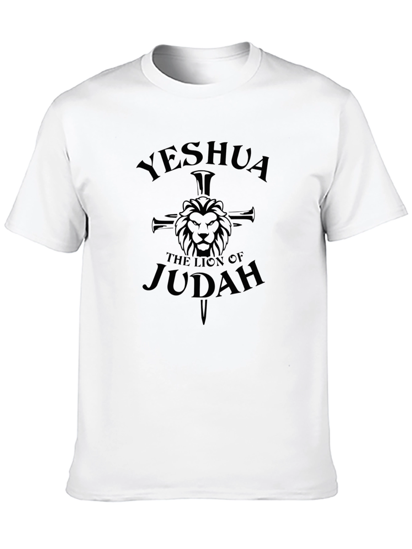 Yeshua Lion of Judah Black T-Shirt