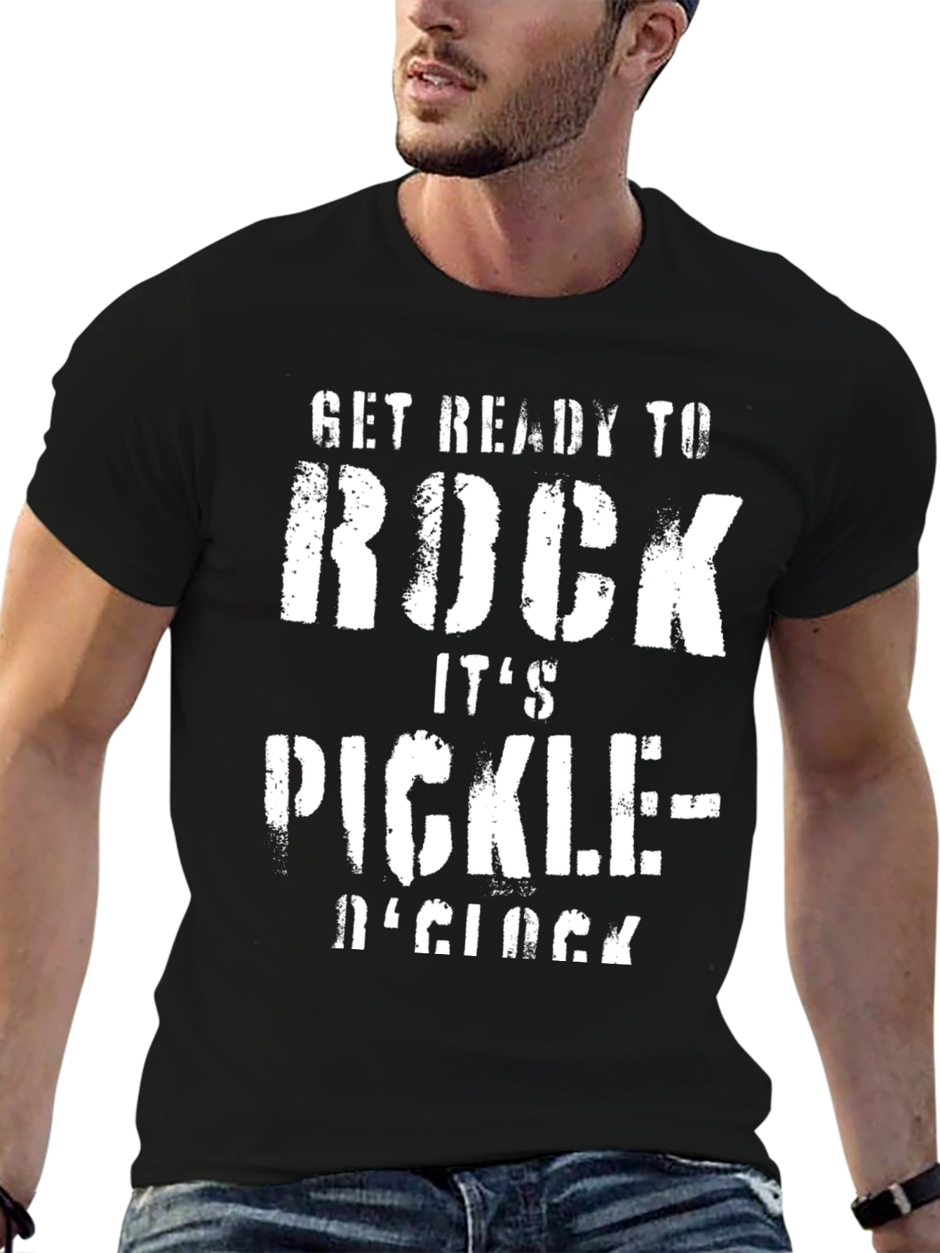 Get Ready To Rock Pickle OClock Graphic Tee