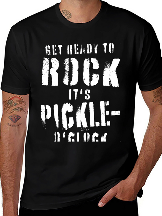 Get Ready To Rock Pickle OClock Graphic Tee