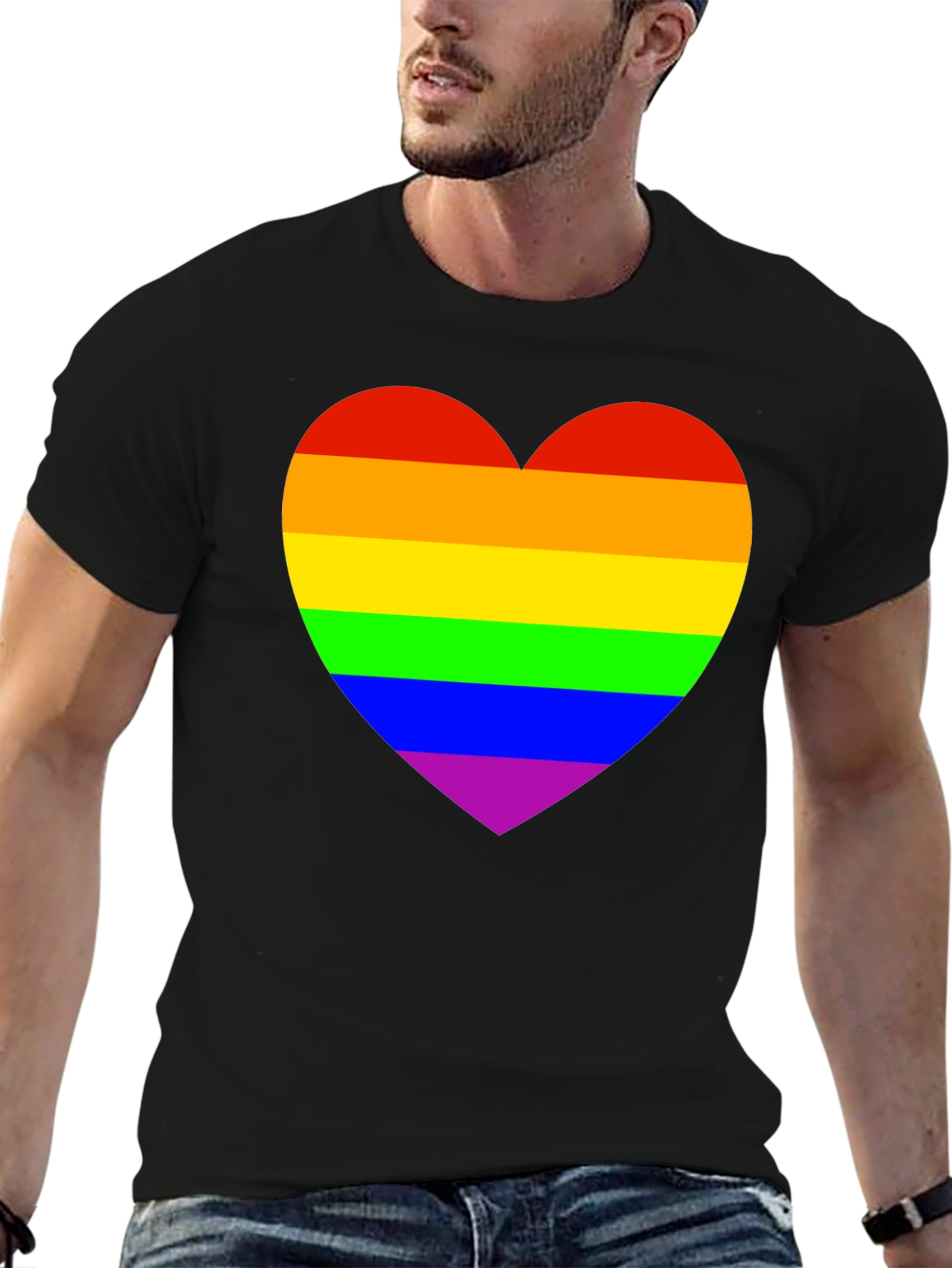 Rainbow Heart Pride T-Shirt