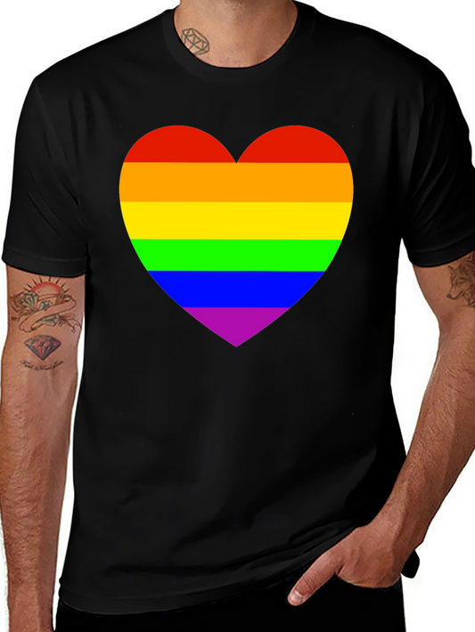 Rainbow Heart Pride T-Shirt