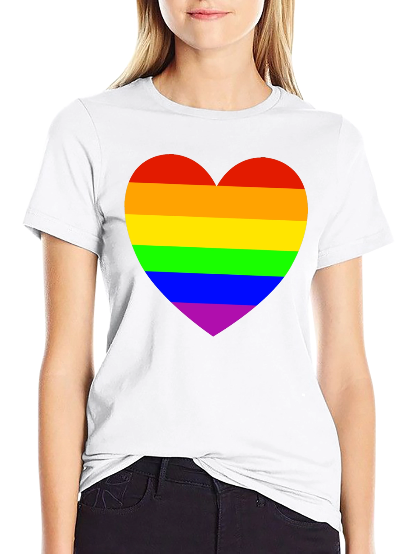 Rainbow Heart Pride T-Shirt
