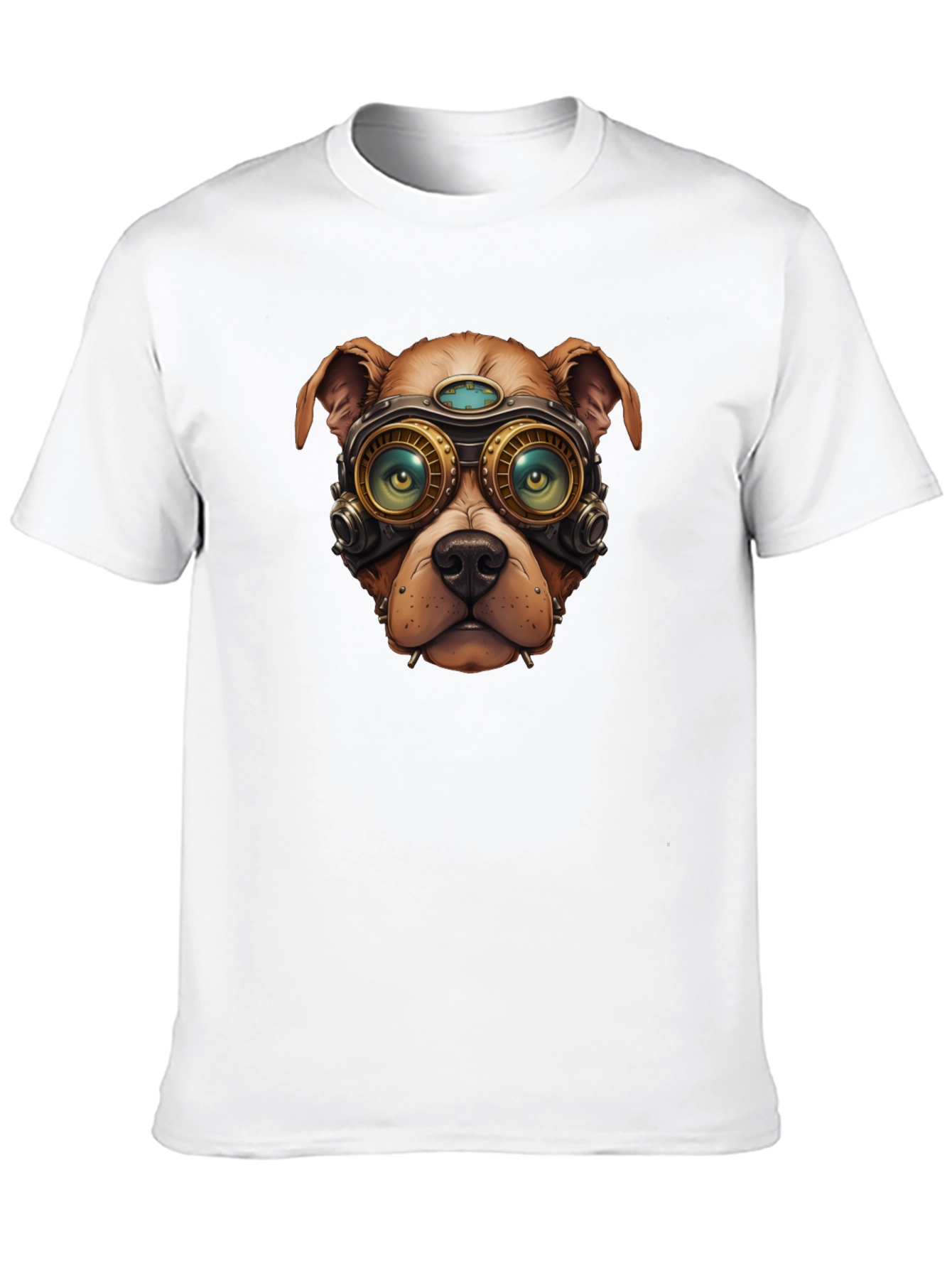 Steampunk Dog Graphic T-Shirt
