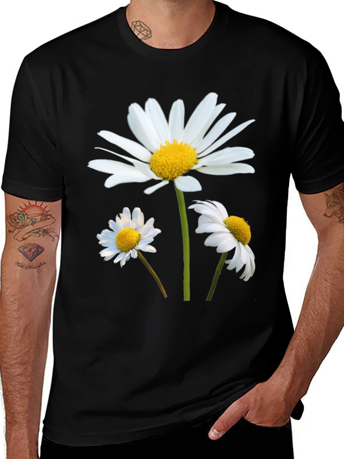 Daisy Flower T-Shirt - Soft Cotton Casual Tee