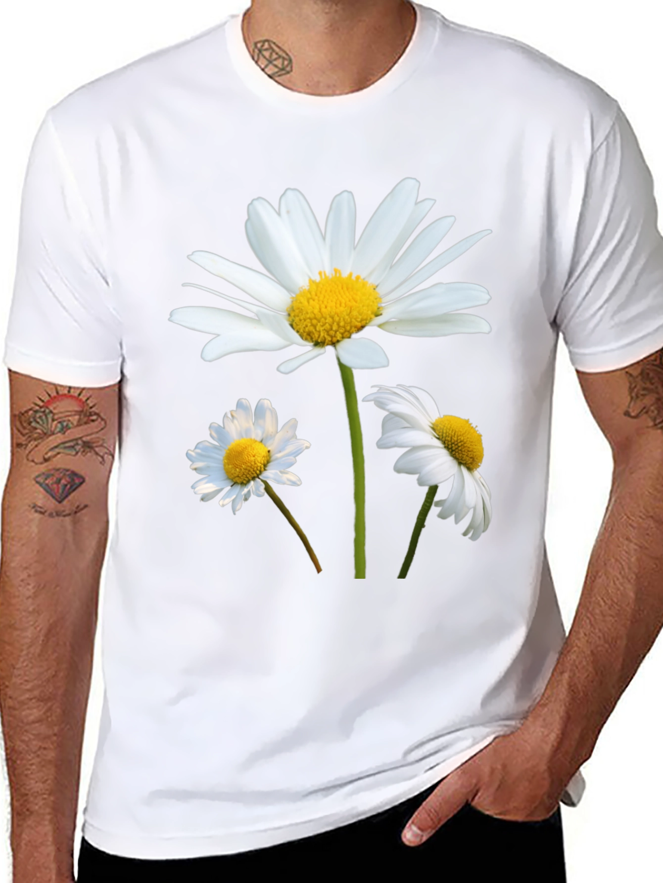 Daisy Flower T-Shirt - Soft Cotton Casual Tee