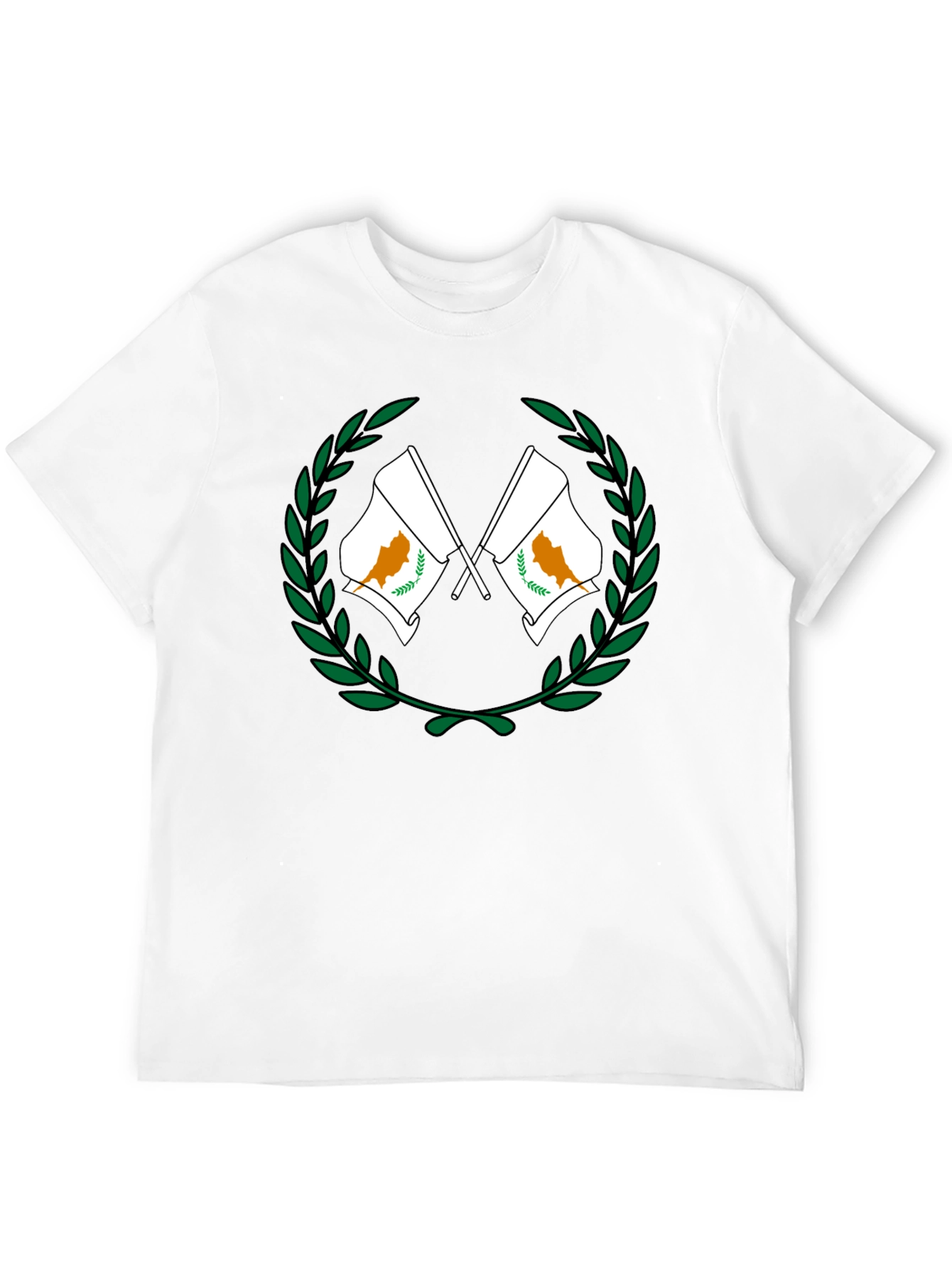 Cyprus Flag Wreath Graphic T-Shirt