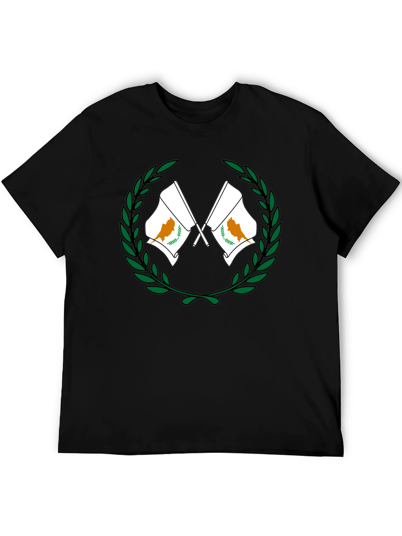 Cyprus Flag Wreath Graphic T-Shirt