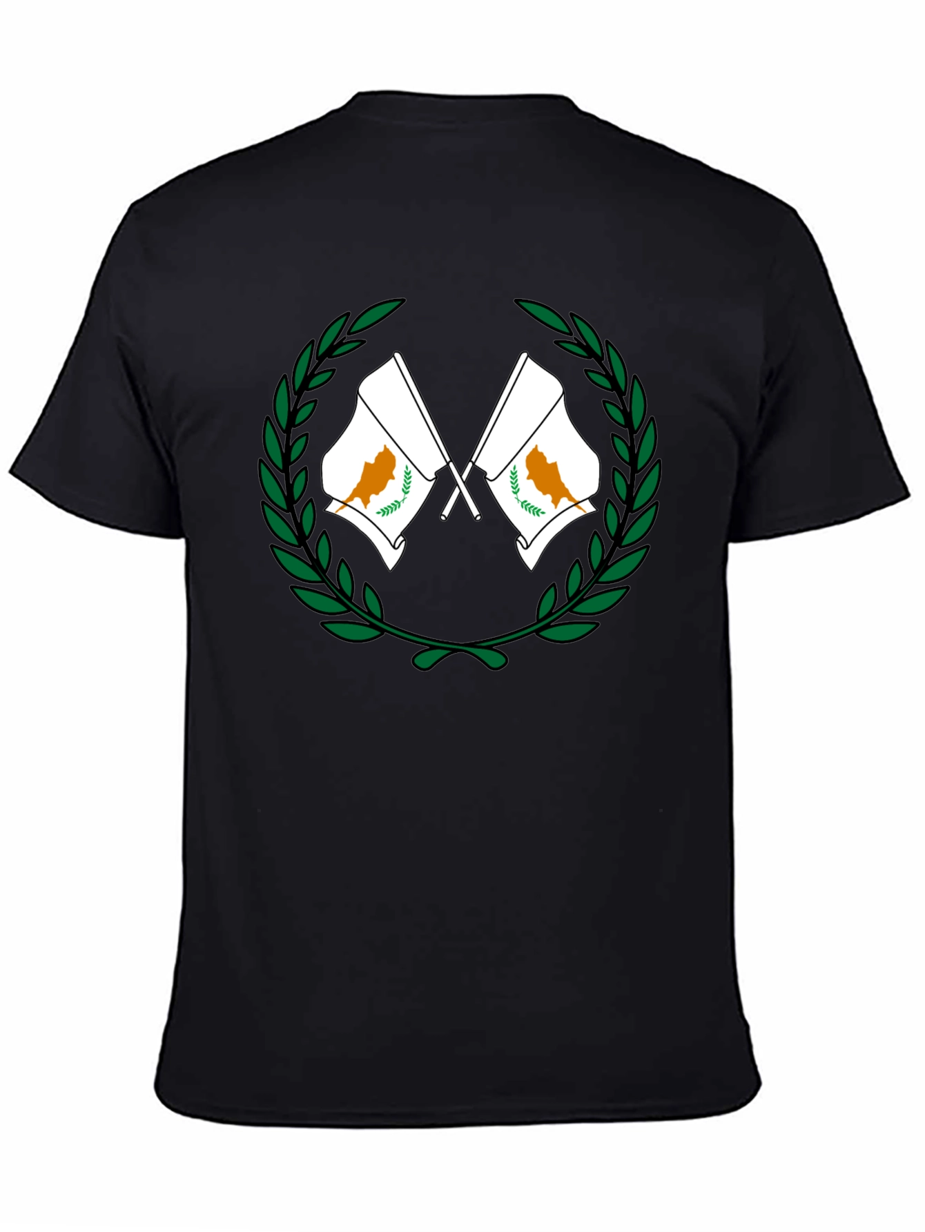 Cyprus Flag Wreath Graphic T-Shirt