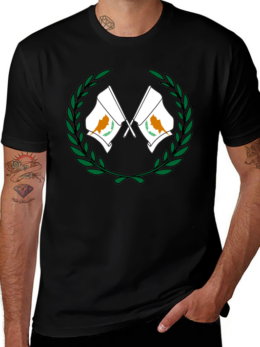 Cyprus Flag Wreath Graphic T-Shirt
