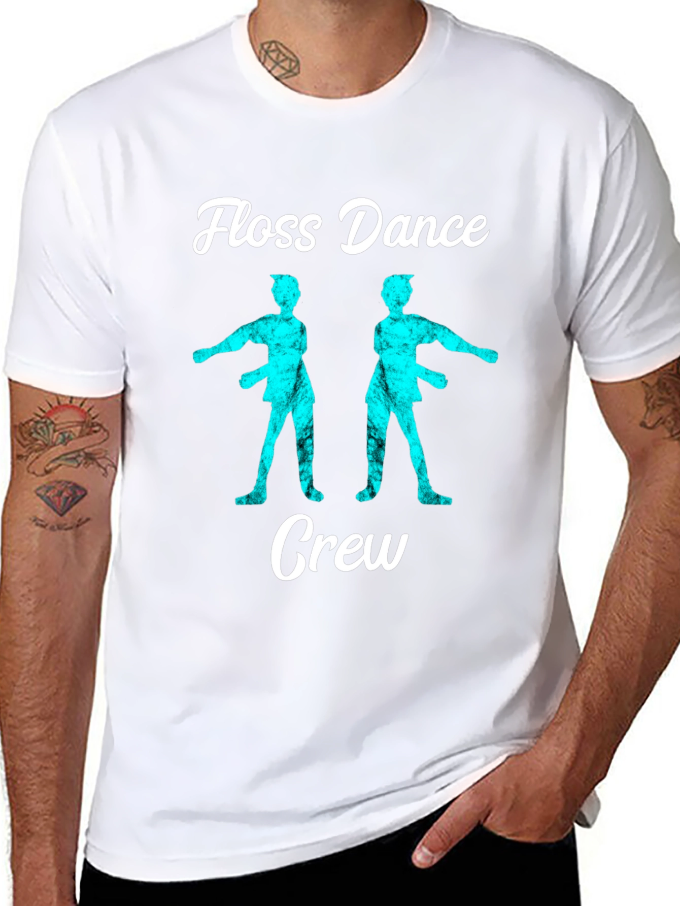 Floss Dance Crew T-Shirt - Trendy Graphic Tee